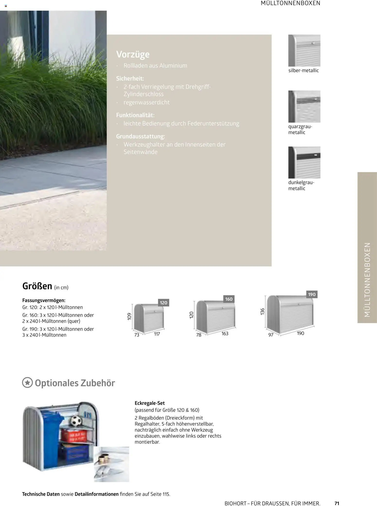 Dehner Biohort – Metall für Garten & Terrasse – gültig ab 01.01.2026 | Seite: 71