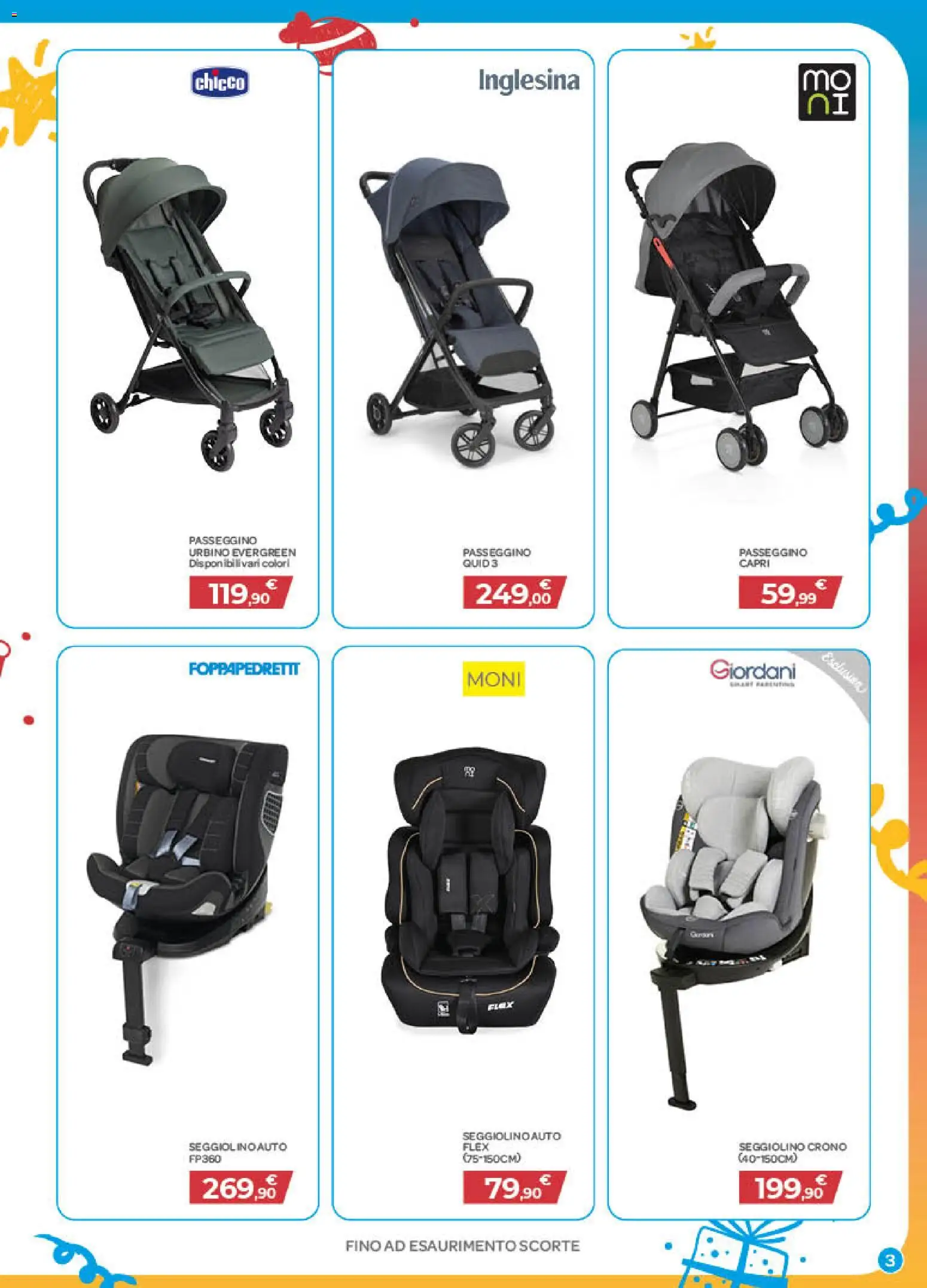 Volantino Bimbo store del 01/10/2026 | Pagina: 3 | Prodotti: Passeggino, Seggiolino