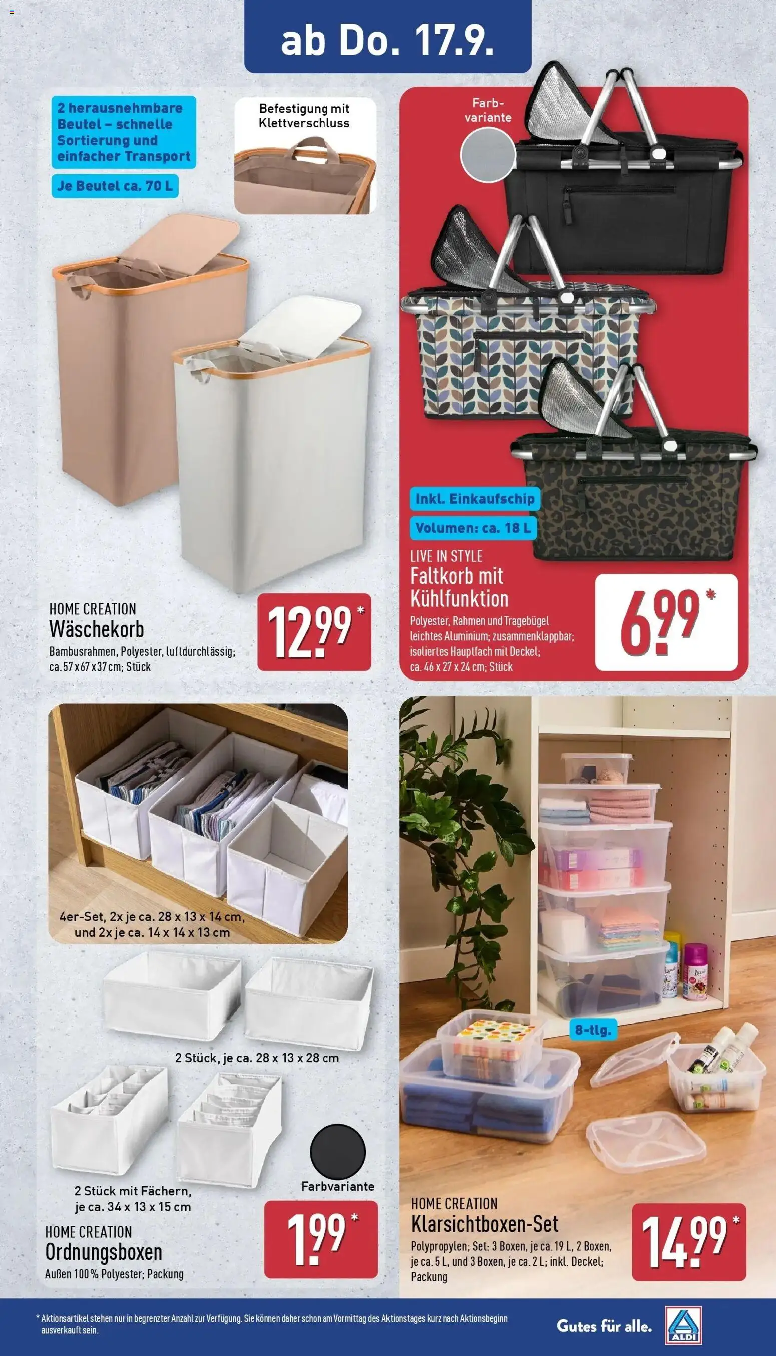 Aldi Aktueller Prospekt (ab 15.09.2026) » Angebote Online | Seite: 23 | Produkte: Box, Home creation