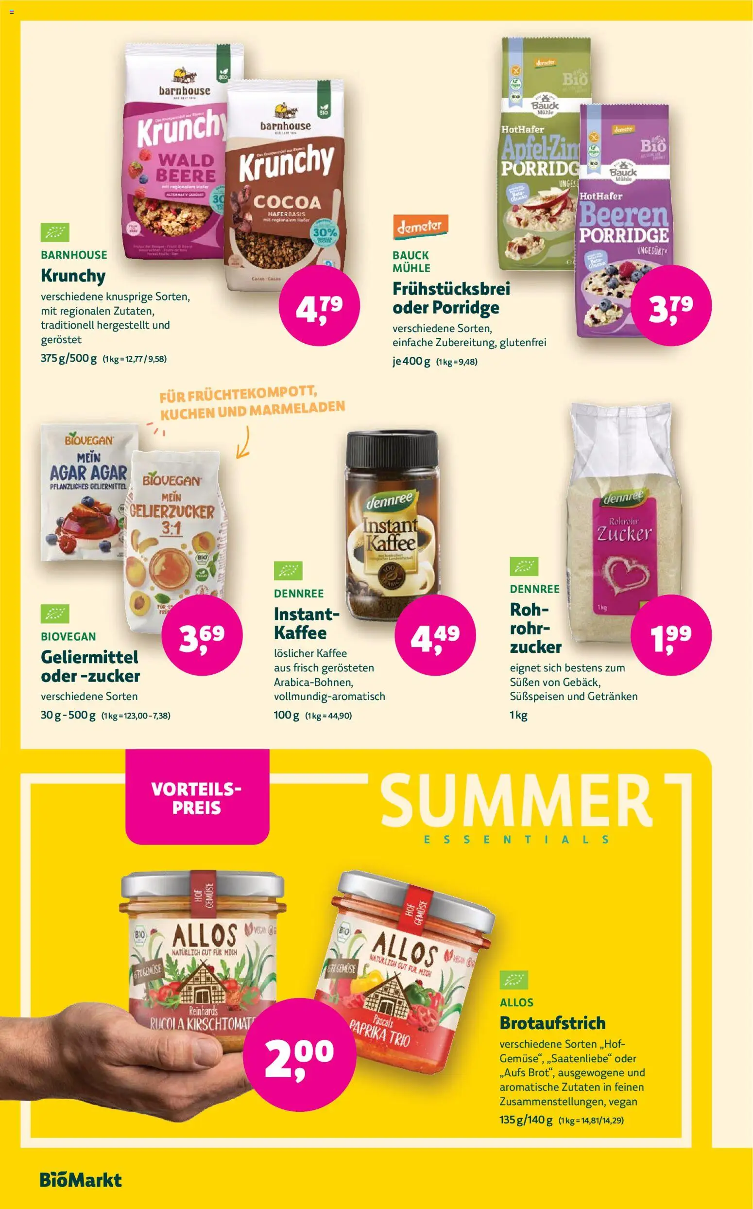 BioMarkt Prospekt – gültig ab 17.06.2026 | Seite: 10 | Produkte: Mühle, Kaffee, Gemüse, Zucker