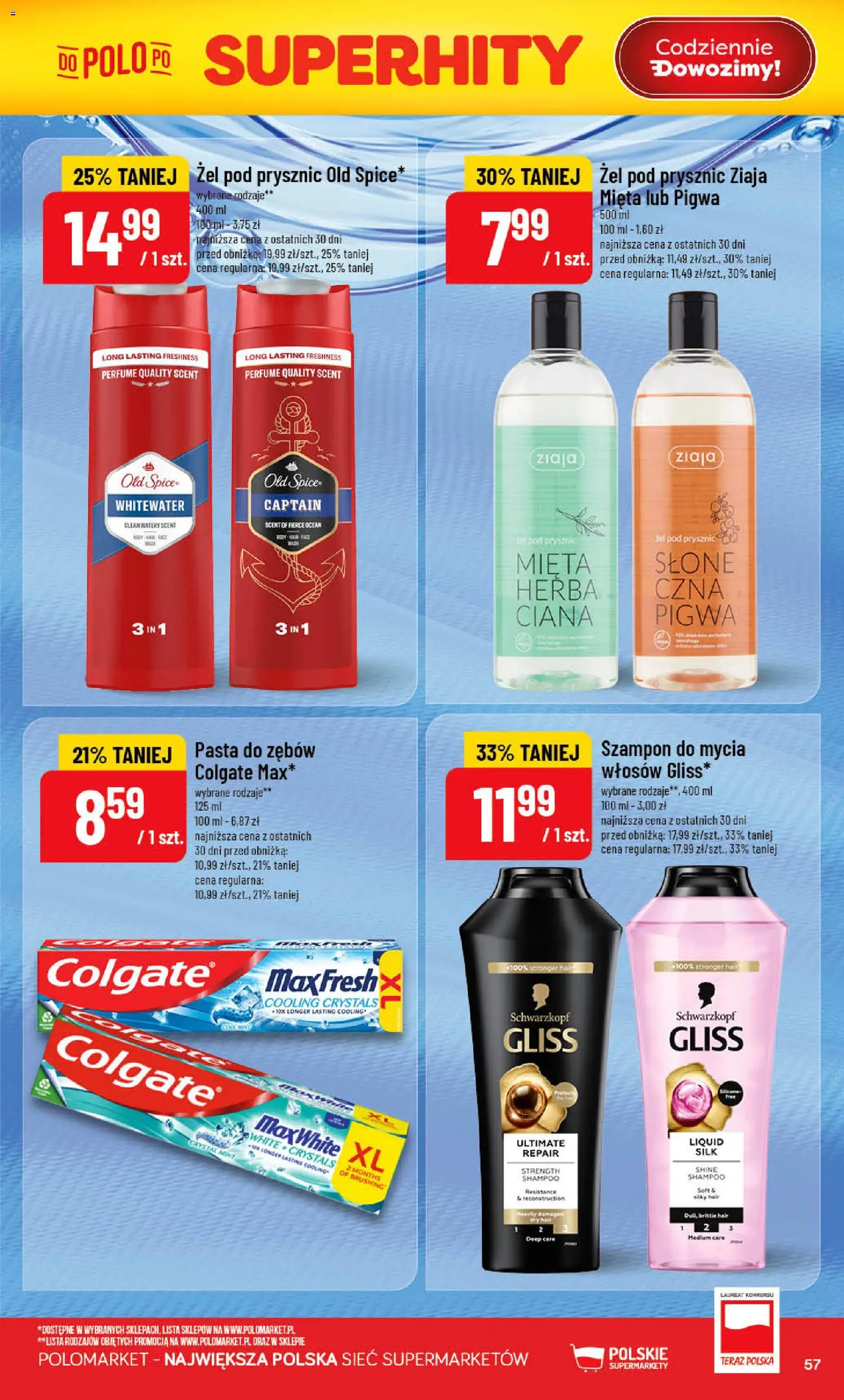 POLOmarket gazetka od 10.06.2026 | Strona: 57 | Produkty: Pigwa, Mięta, Prysznic, Szampon