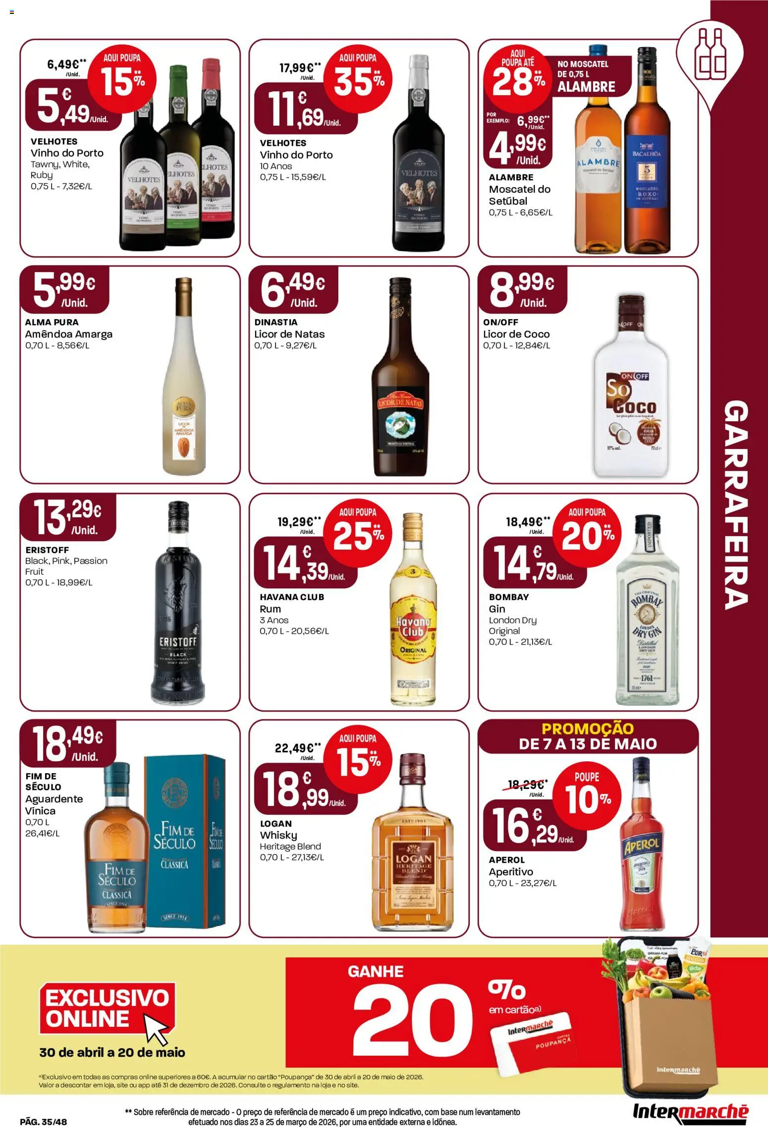 Intermarché folheto │ válido de 07.05.2026 | Página: 35 | Produtos: Whisky, Base, Licor, Vinho