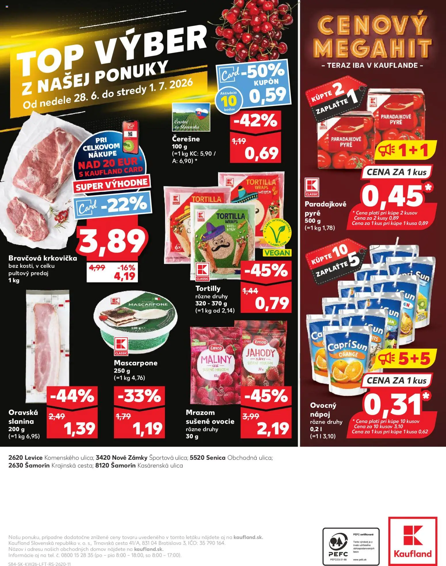 Nové Kaufland akcie – leták je platný od 25.06.2026 | Strana: 84