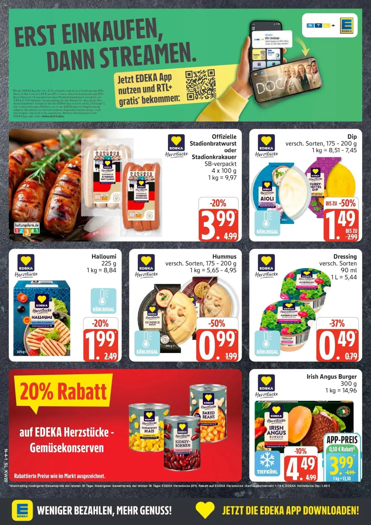 Marktkauf Prospekt Schleswig	 – gültig ab 10.05.2026 | Seite: 4 | Produkte: Bratwurst, Dressing, Burger, Dattel