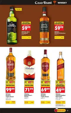 Pogląd oferty "Biedronka gazetka - Czas na toast" - ważna od 29.06.2026 | Strona: 27 | Produkty: Karta, Grant's, Red label, Whisky