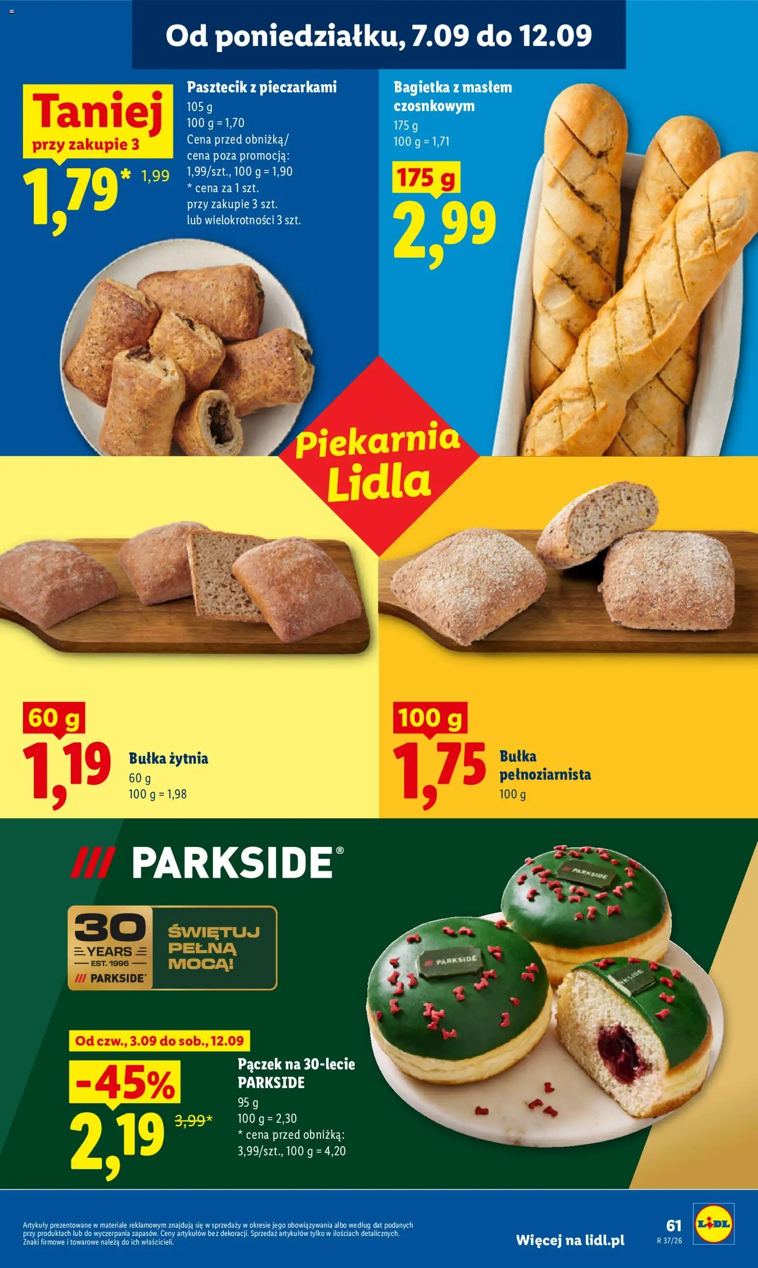 Lidl Polsko leták od 07.09.2026 | Strana: 61 | Produkty: Parkside