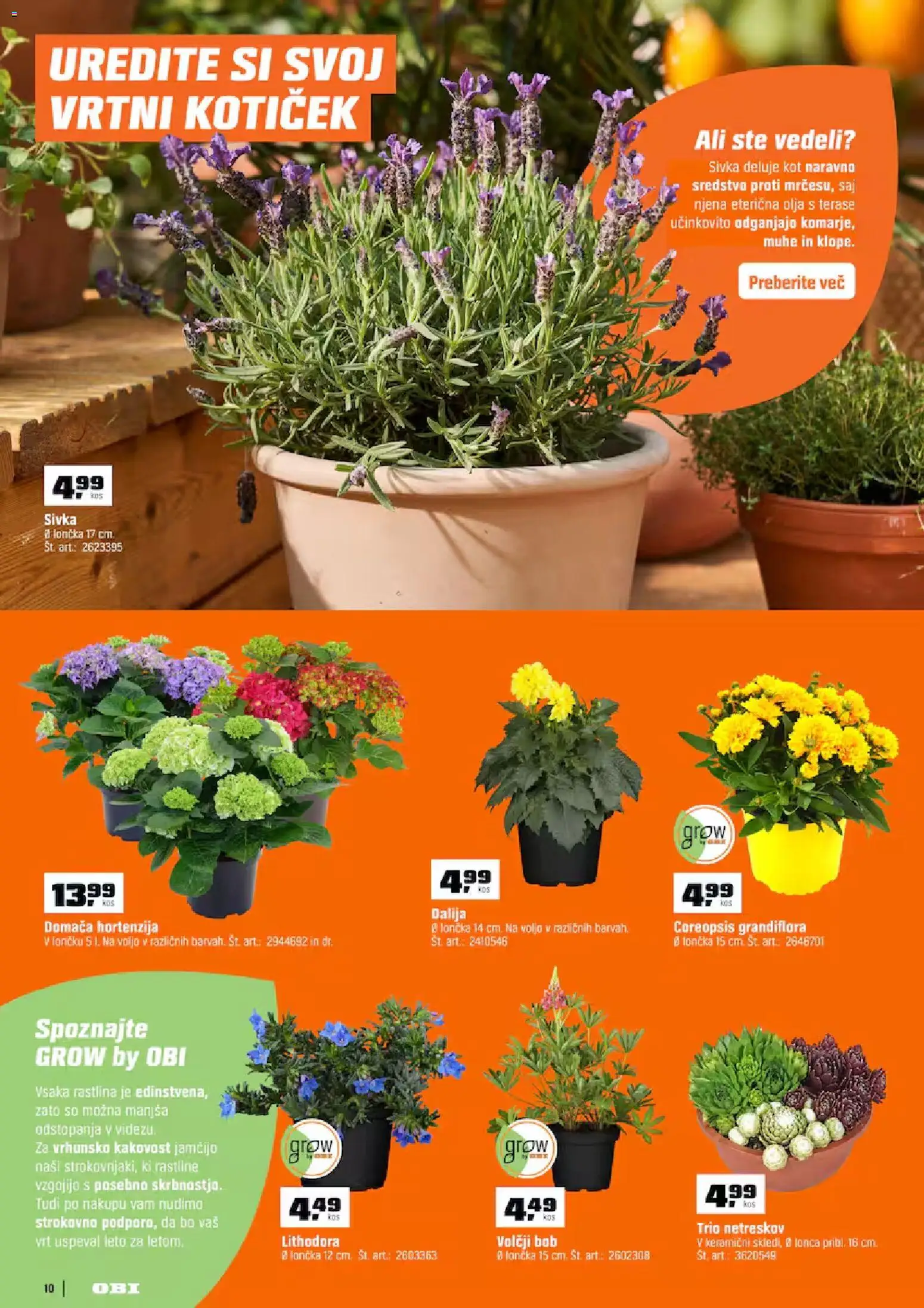 Novi OBI katalog ponudbe – veljaven od 02.06.2026 | Stran: 10 | Izdelki: Kos