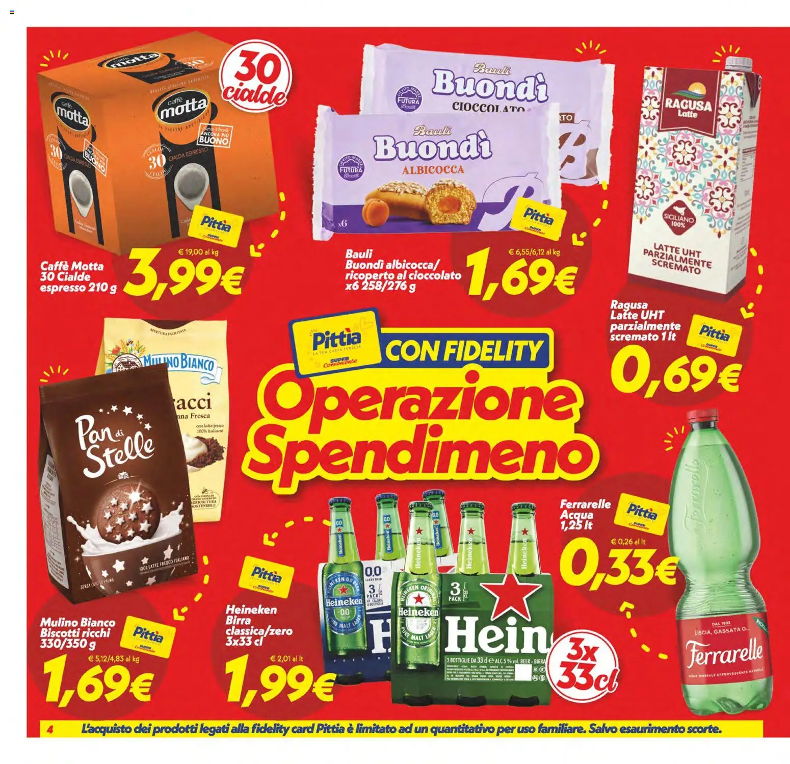 Volantino SuperConveniente del 22/09/2026 | Pagina: 4 | Prodotti: Birra Heineken, Cialde, Ferrarelle, Cialda