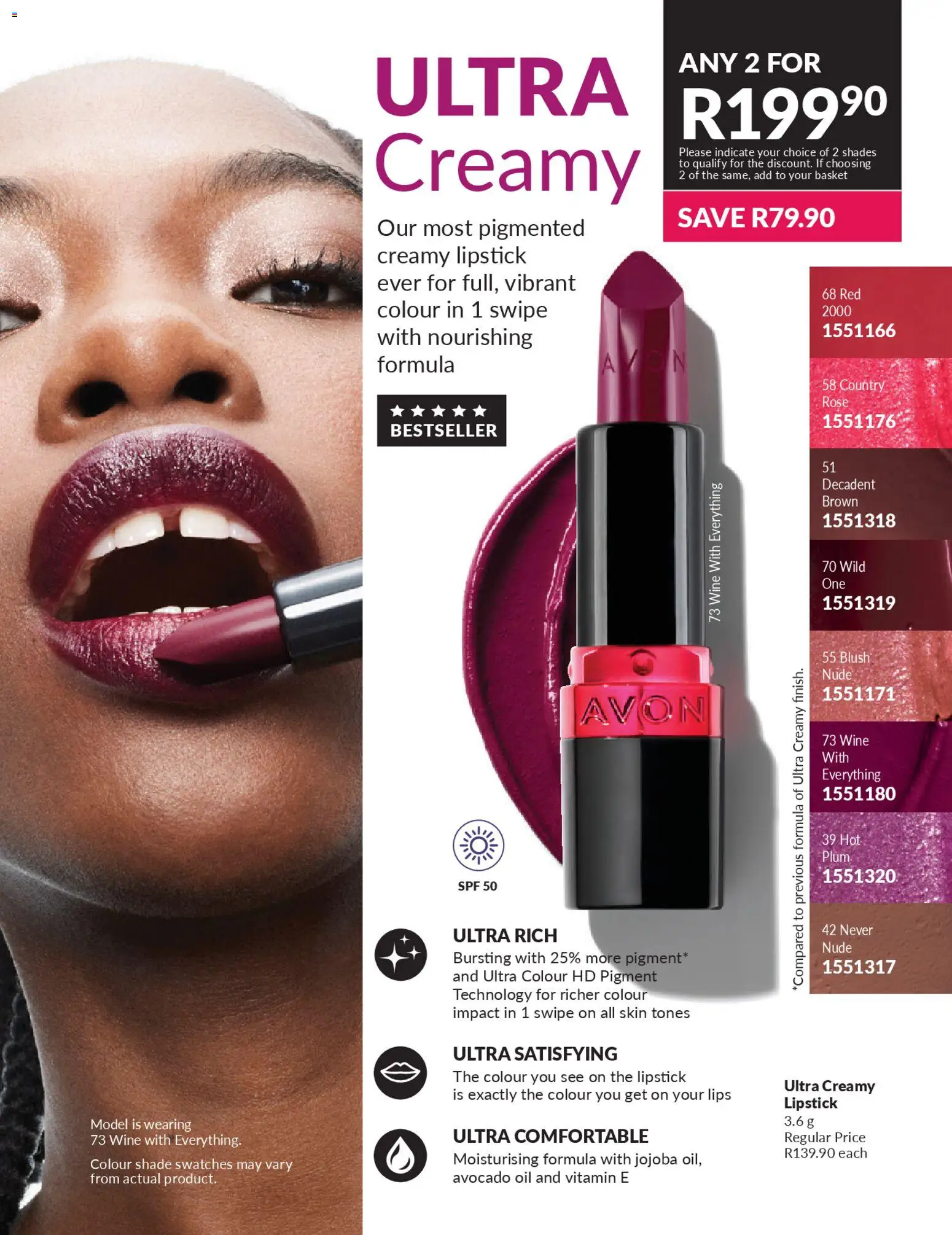 New Avon catalogue – valid from 01.04.2026 | Page: 79 | Products: Basket, Oil, Wine, Lipstick