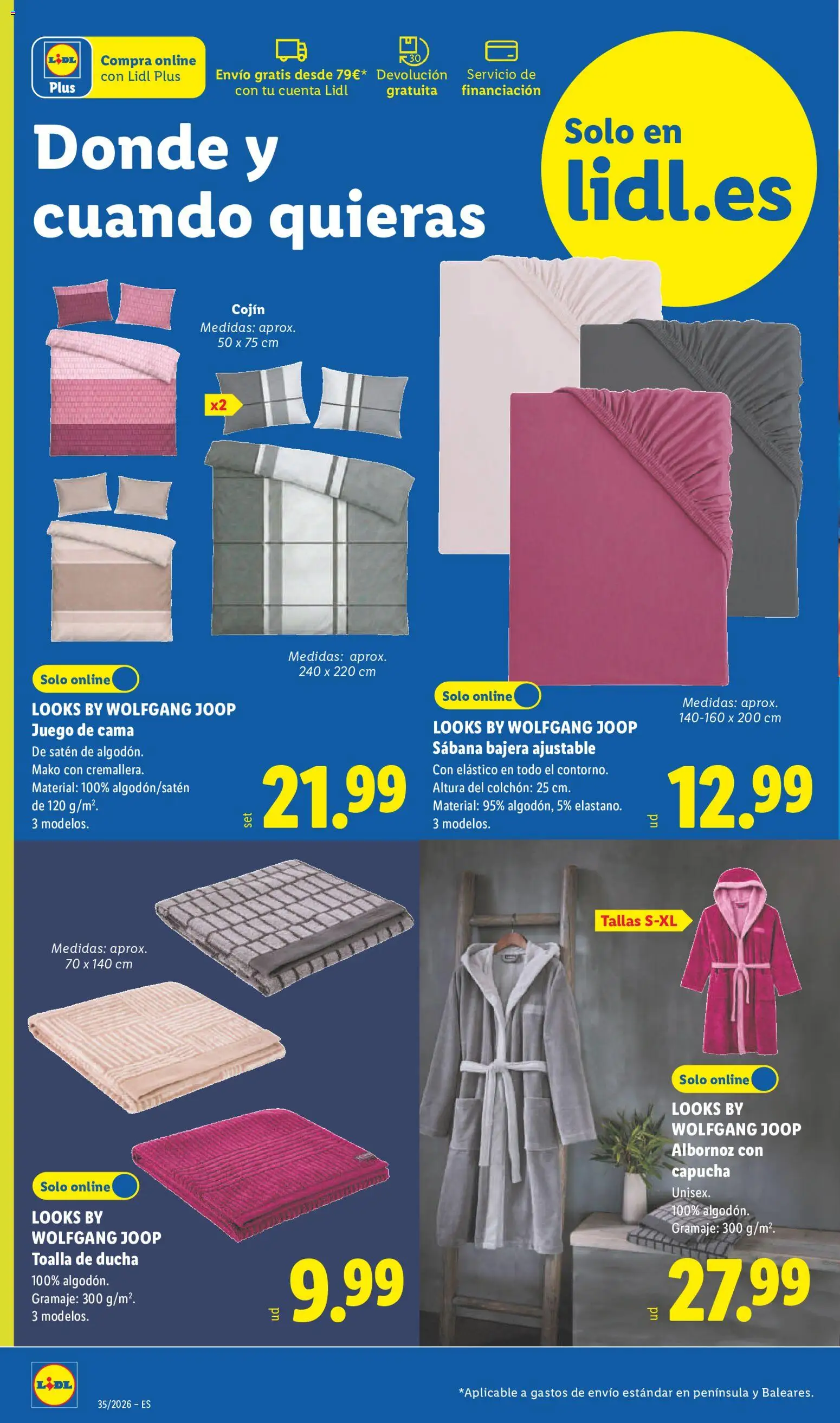 Lidl folleto de bazar │ válido desde el 24/08/2026 | Página: 4 | Productos: Colchon, Cama, Cojín, Ducha