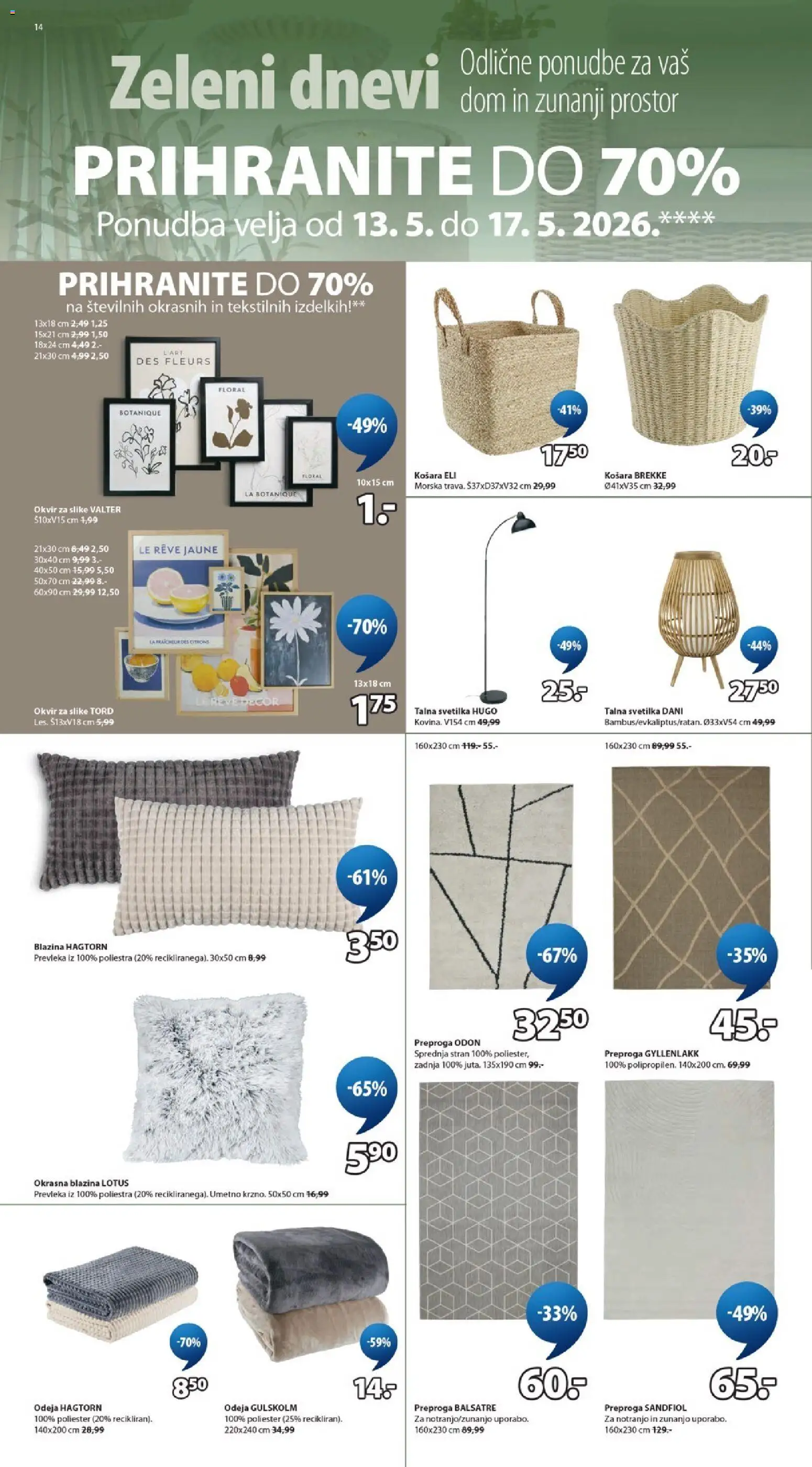 Novi JYSK katalog ponudbe – veljaven od 13.05.2026 | Stran: 14