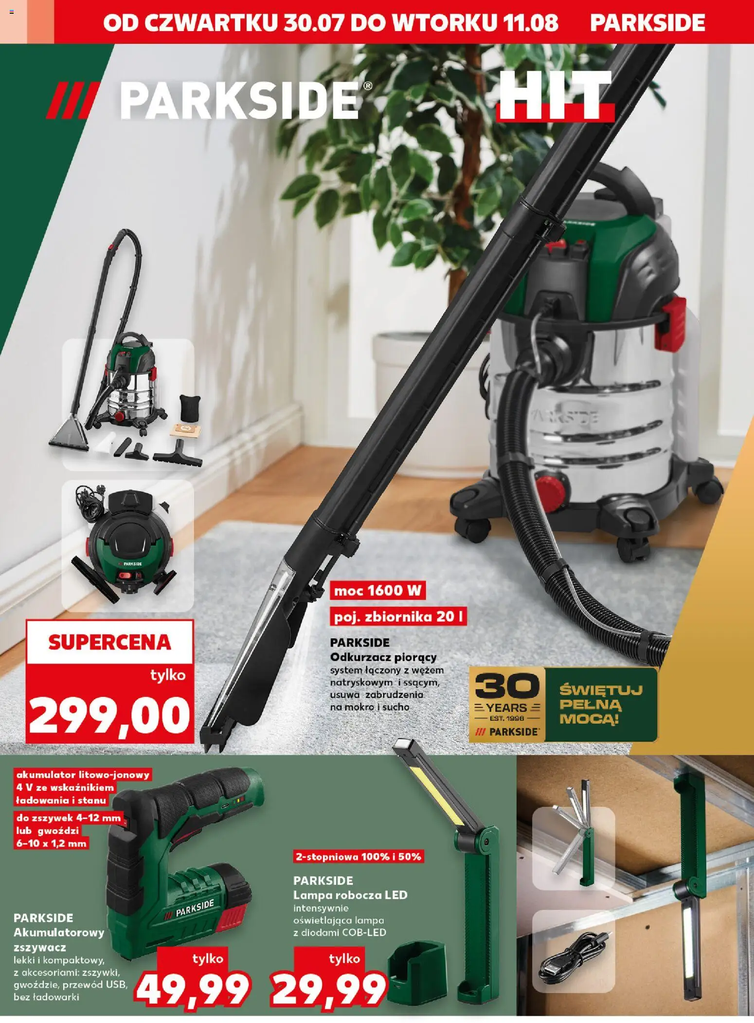 Kaufland Polsko leták - Złap okazje od 30.07.2026 | Strana: 8 | Produkty: Parkside, USB, Lampa, LED