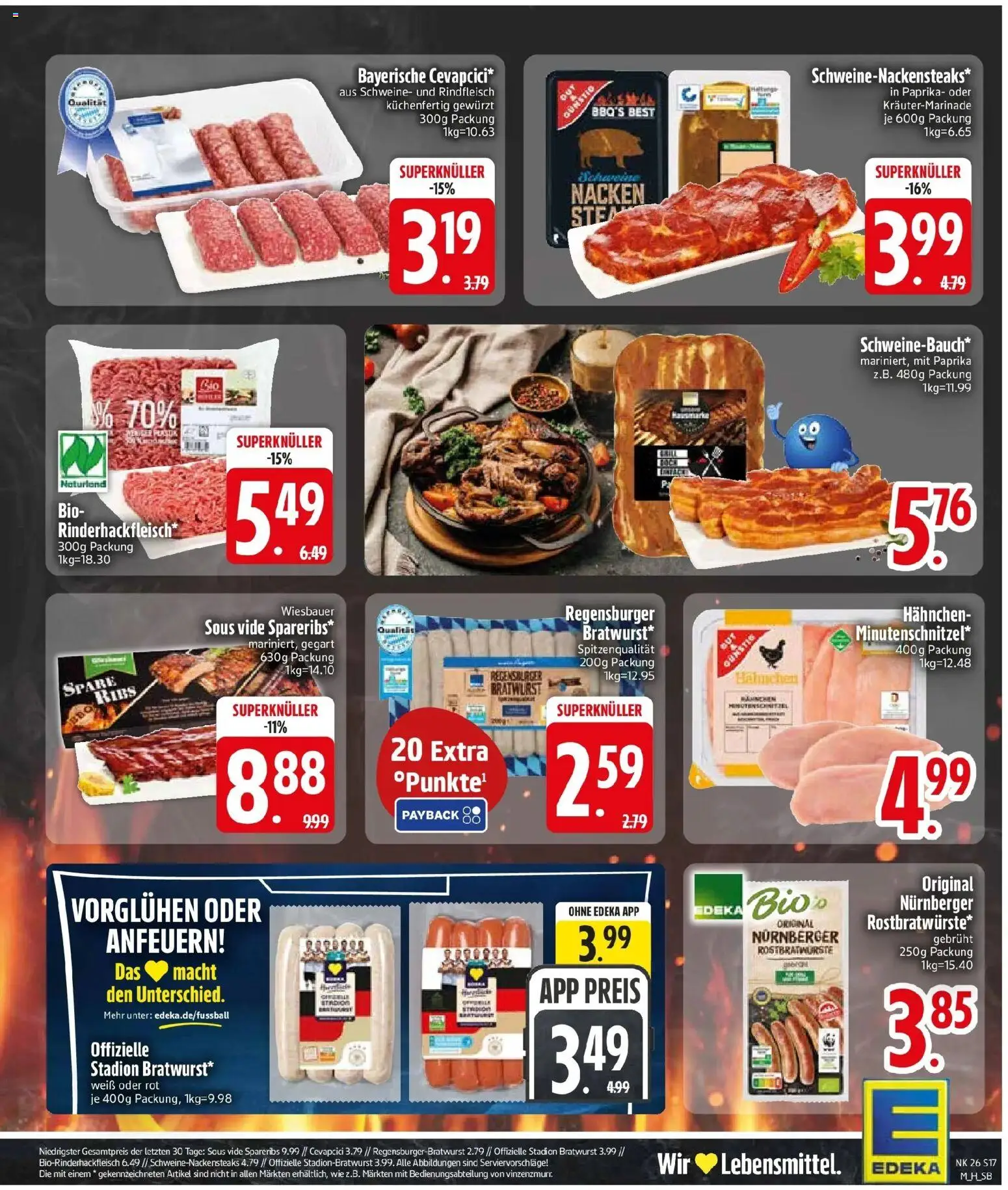 Edeka prospekt Putzbrunn – gültig ab 21.06.2026 | Seite: 21 | Produkte: Bratwurst, Cevapcici, Paprika, Rindfleisch