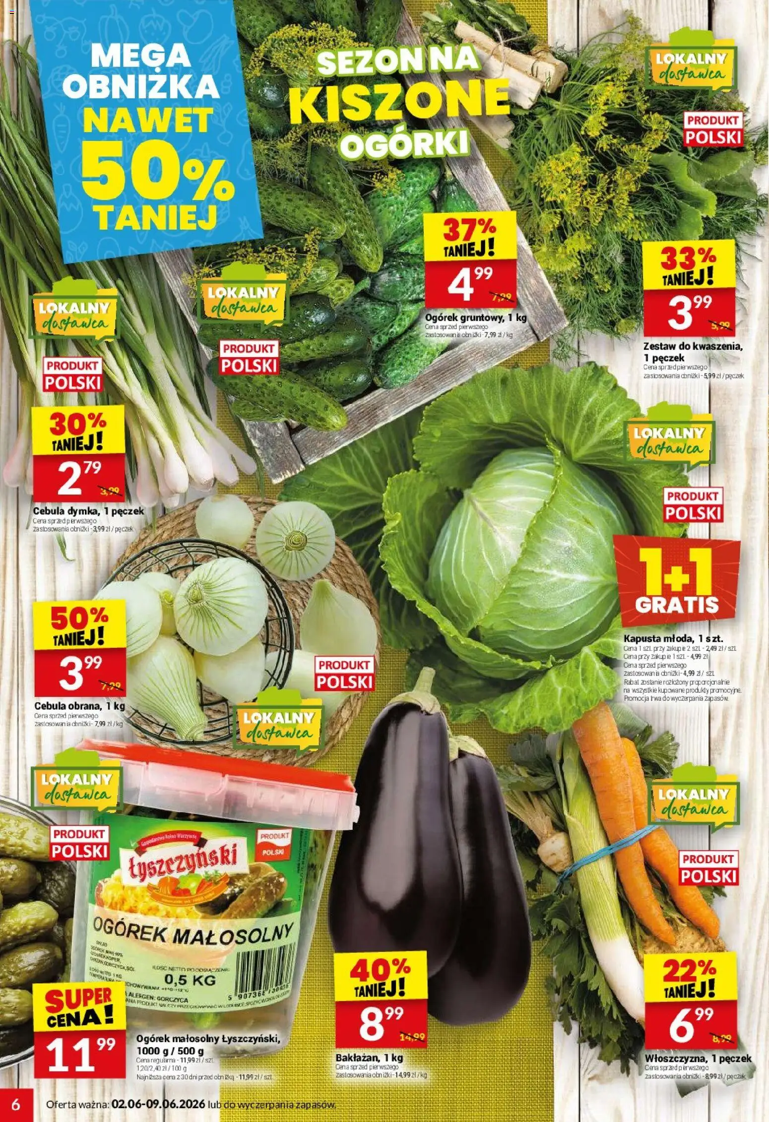 Twój Market gazetka od 02.06.2026 | Strona: 6 | Produkty: Kapusta, Gorczyca, Ogórki