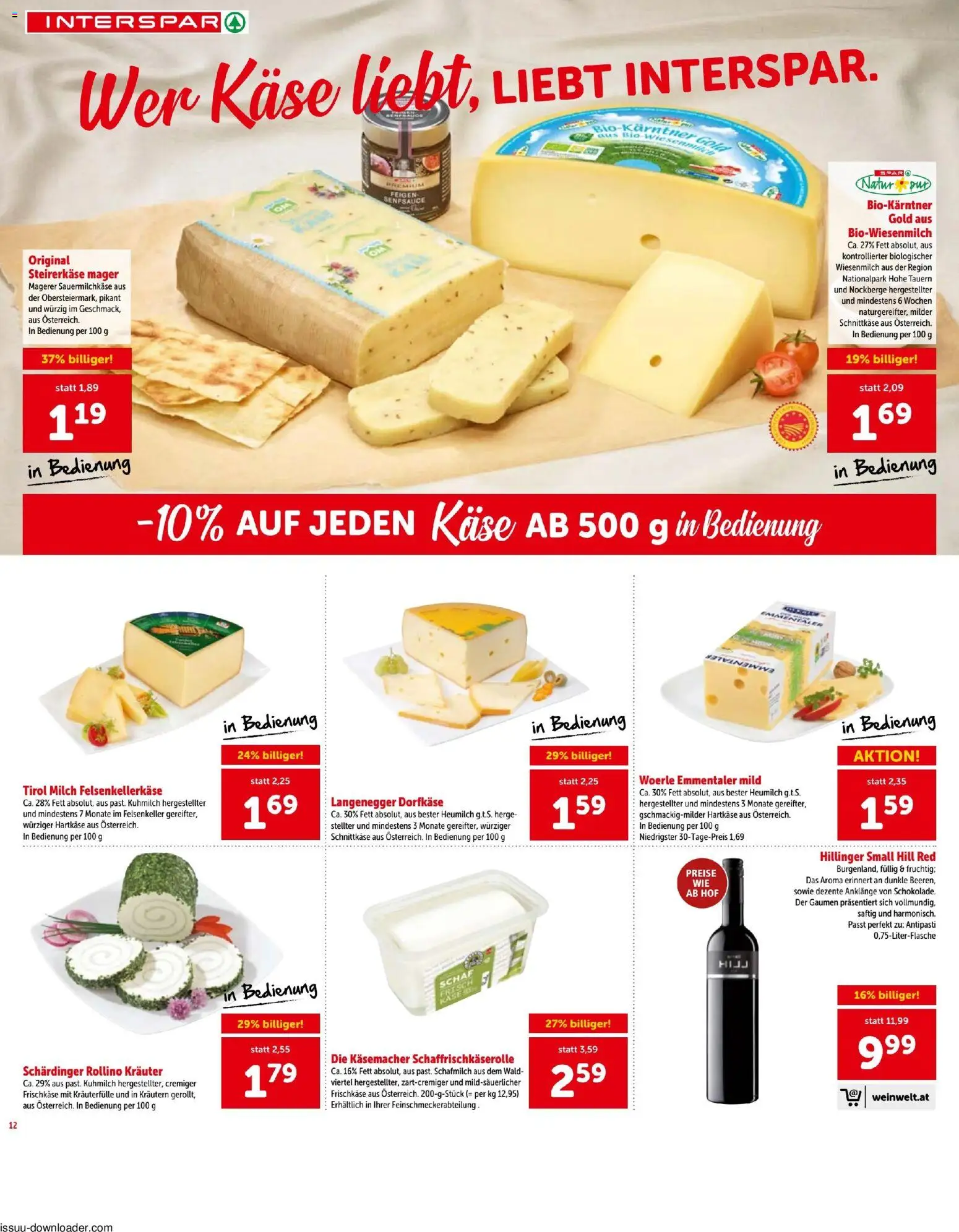 Interspar - Flugblatt gültig ab 07.05.2026 | Seite: 12 | Produkte: Milch, Käse