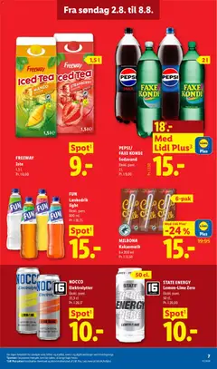 PEPSI/FAXE KONDI Sodavand, Sodavand Ekskl. pant. 2 l. gyldig fra 02/08/2026 | Side: 7
