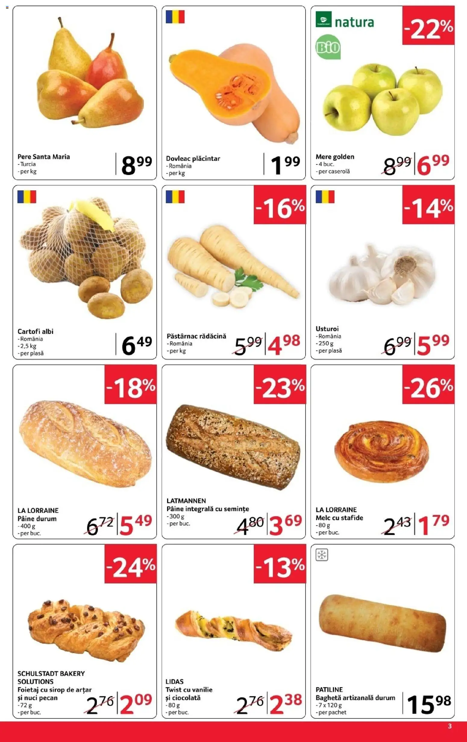 Noul catalog Selgros – valabil de la 30.10.2026 | Pagină: 3 | Produse: Pâine, Sirop de arțar, Sirop, Usturoi