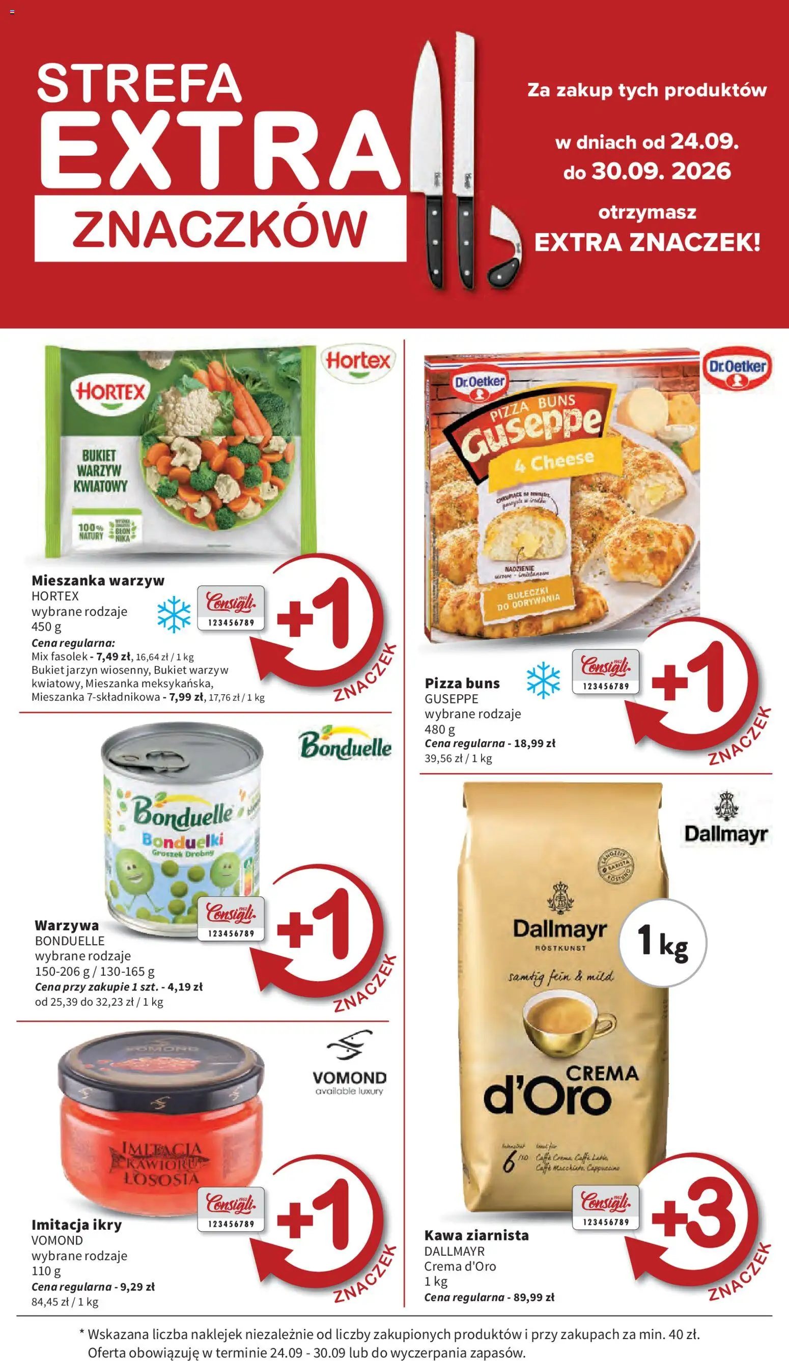 Intermarche gazetka od 24.09.2026 | Strona: 9 | Produkty: Groszek, Cappuccino, Kawa, Warzywa