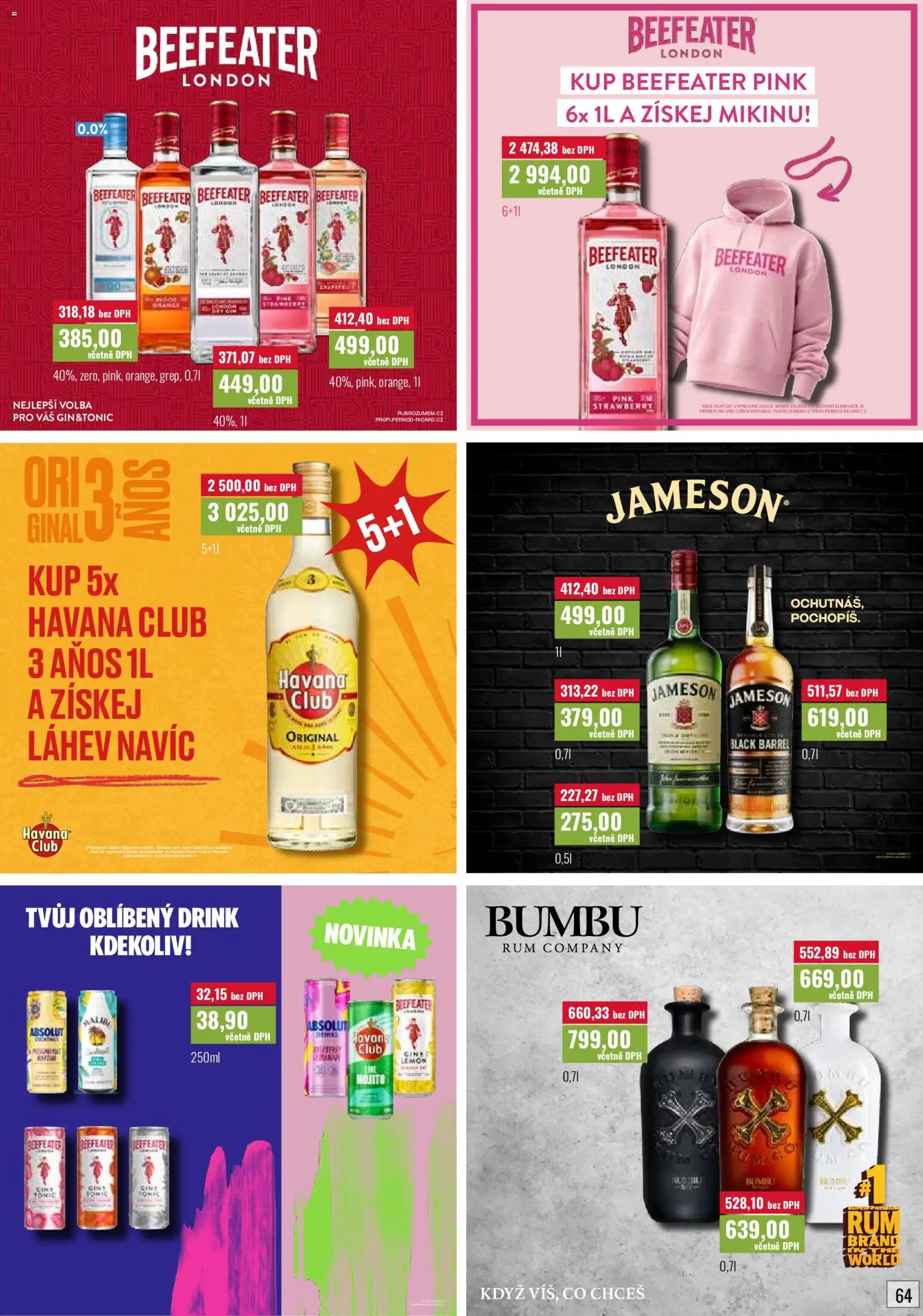 Ratio leták od 01.05.2026 | Strana: 65 | Produkty: Beefeater pink, Jameson, Gin, Beefeater