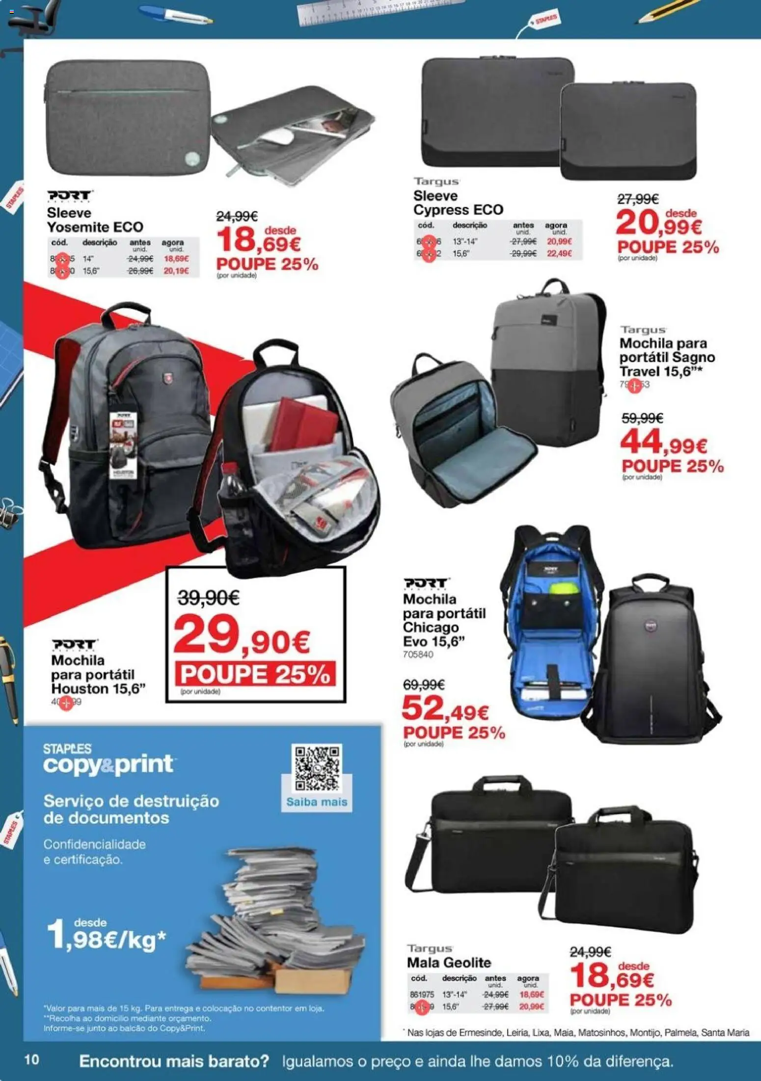 Staples folheto │ válido de 08/10/2026 | Página: 10 | Produtos: Mochila