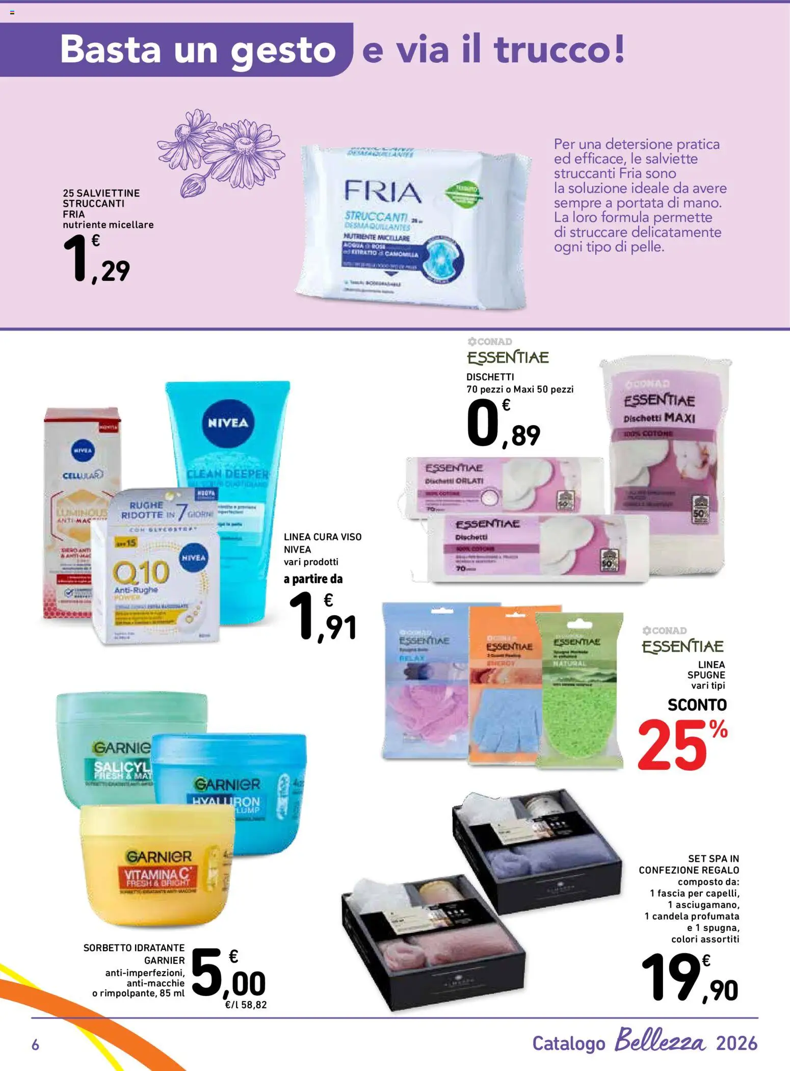 Volantino Spazio Conad del 29.05.2026 | Pagina: 6 | Prodotti: Sorbetto, Candela, Trucco