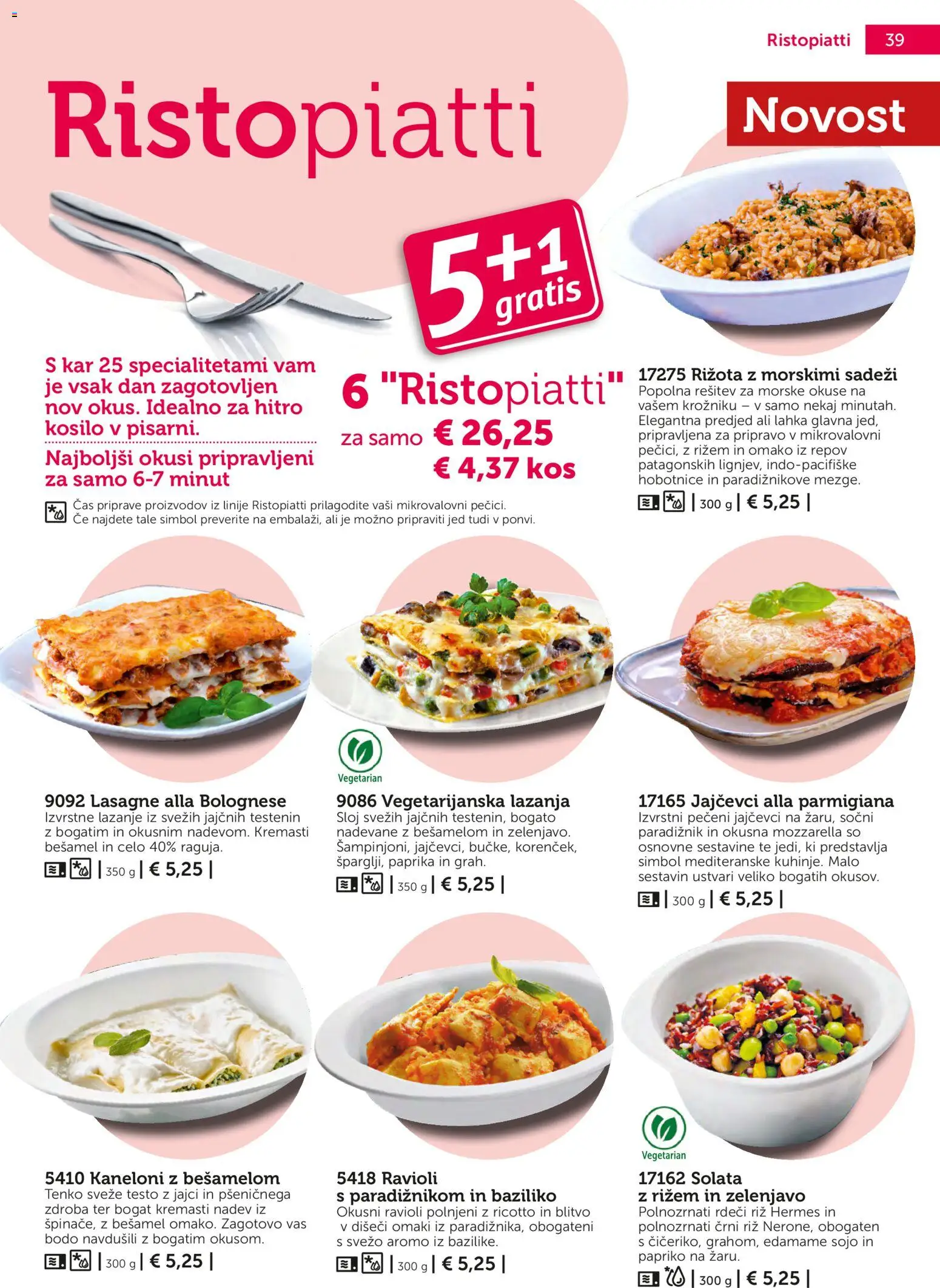 Novi Bofrost katalog ponudbe – veljaven od 04.03.2026 | Stran: 39 | Izdelki: Paprika, Kos, Lazanja, Solata