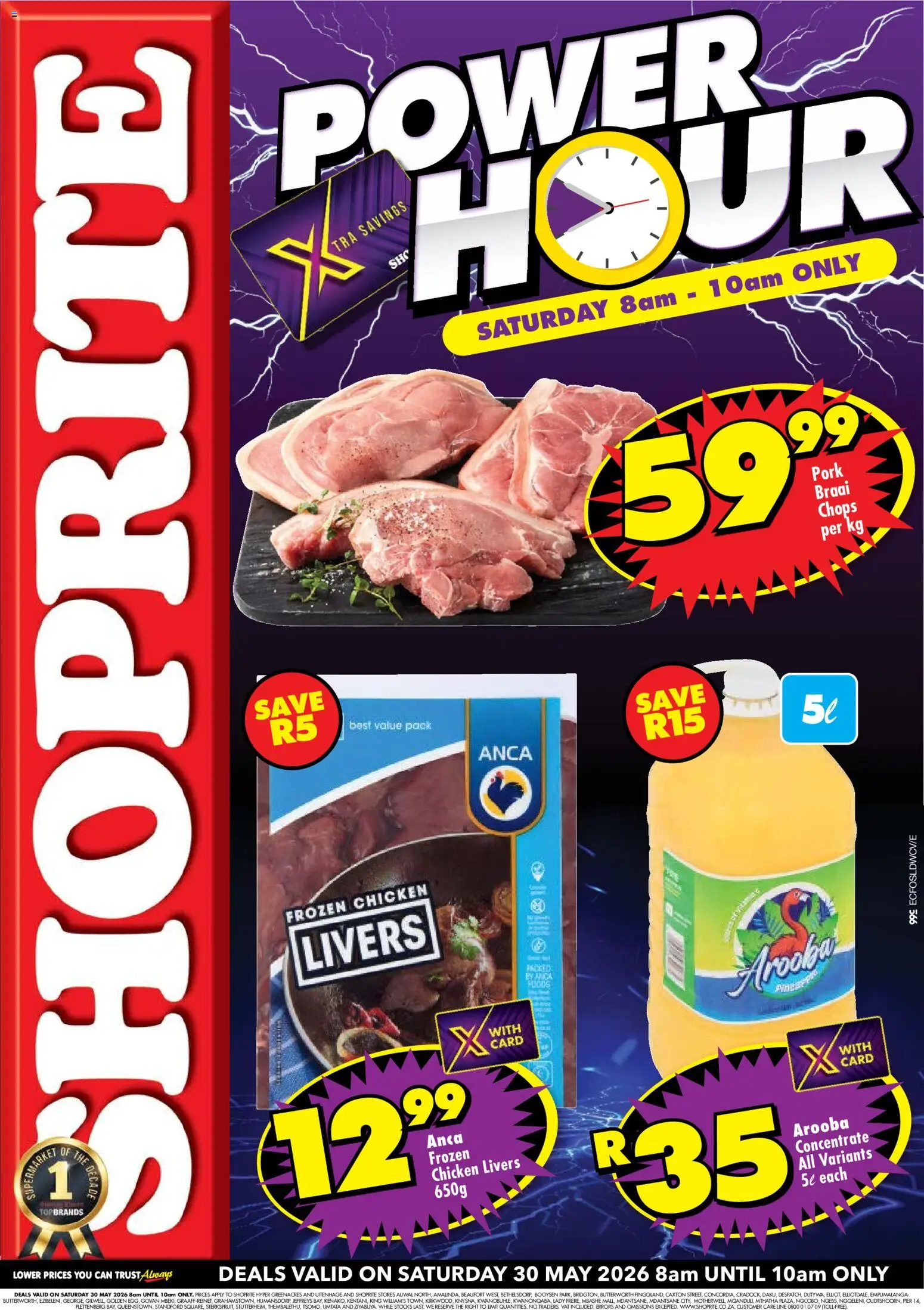New Shoprite catalogue – valid from 30.05.2026 | Page: 1 | Products: Chicken, Pork