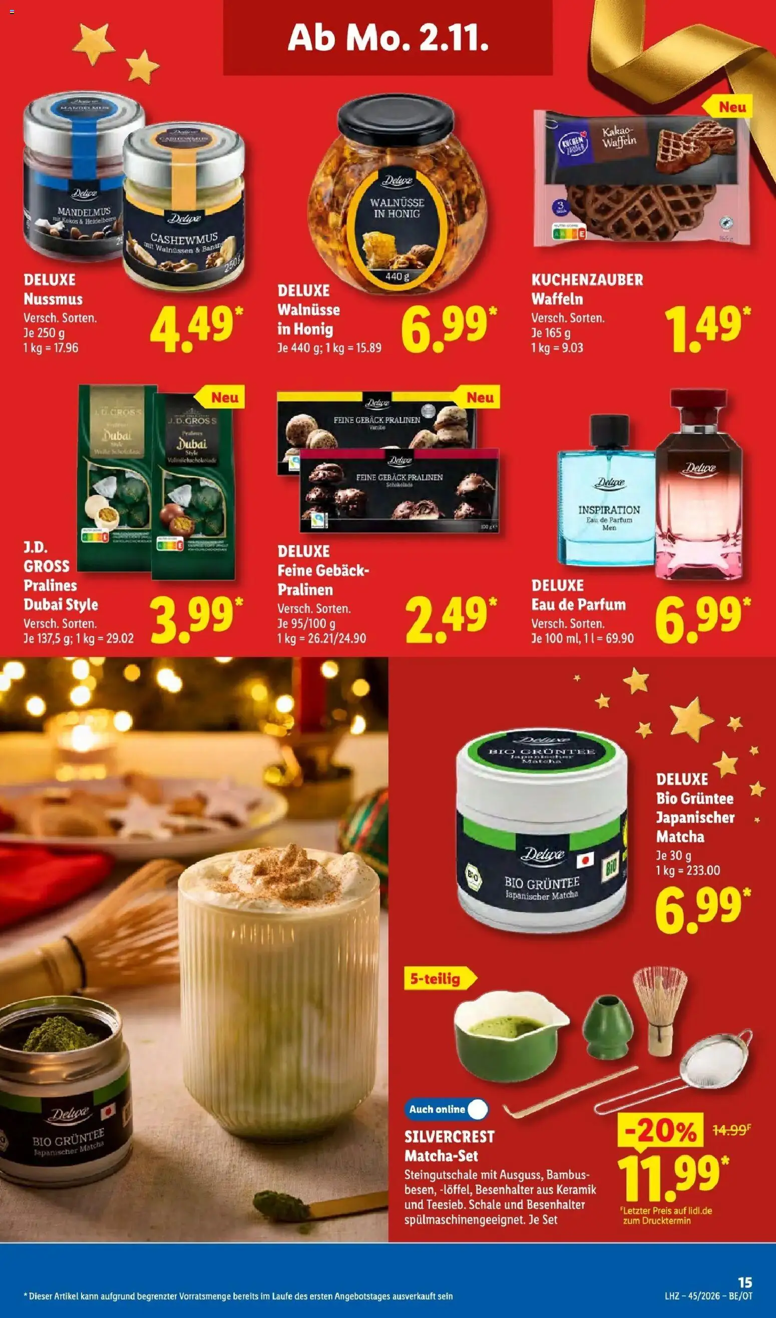 Lidl Prospekt Mahlow (ab 02.11.2026) zum Blättern » Angebote | Seite: 25 | Produkte: Walnüsse, Waffeln, Vanille, Eau de Parfum