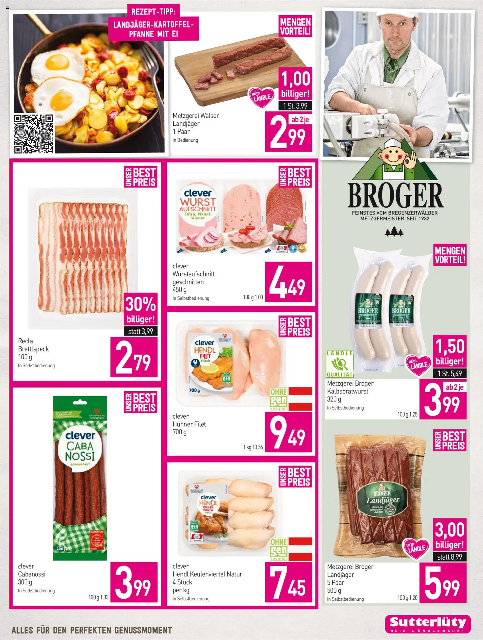 Sutterlüty Flugblatt gültig ab 08.10.2026 | Seite: 9 | Produkte: Wurst