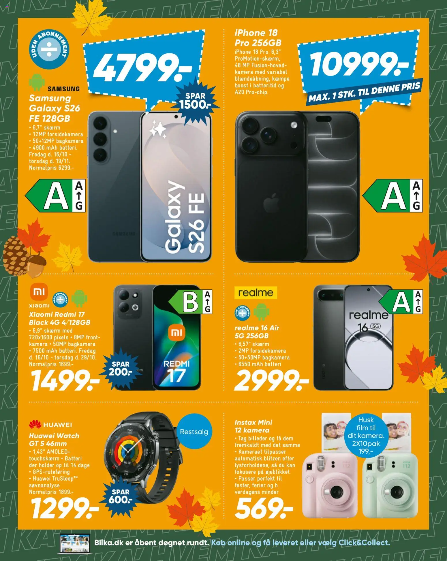 Bilka tilbudsavis – gyldig fra 16/10/2026 | Side: 18 | Produkter: Skærm, Batteri, Kamera