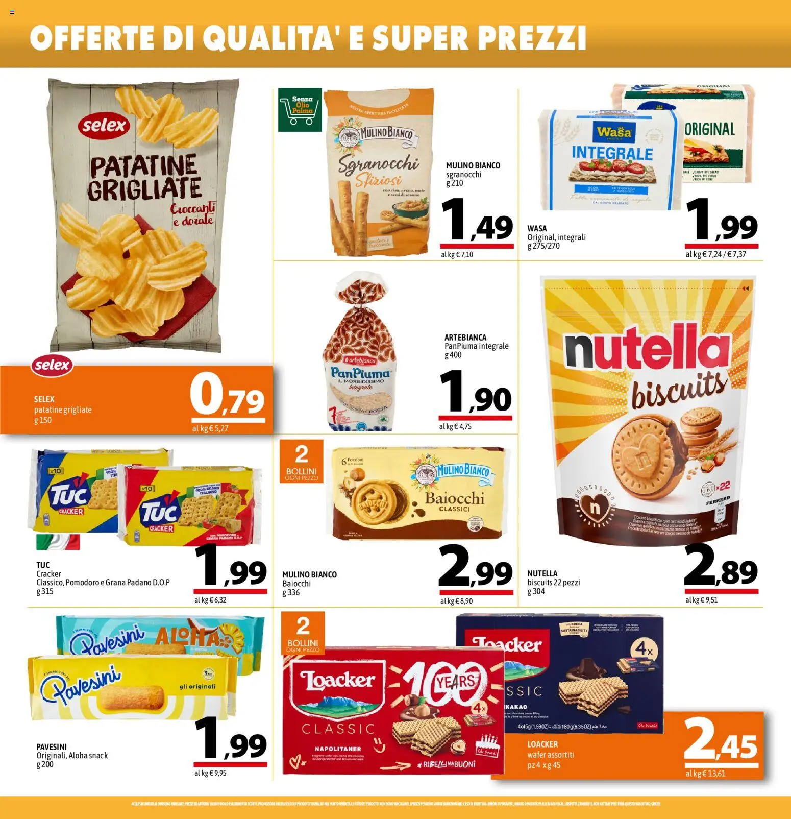 Volantino A&O del 09/07/2026 | Pagina: 10 | Prodotti: Patatine, Pomodoro, Olio, Grana Padano