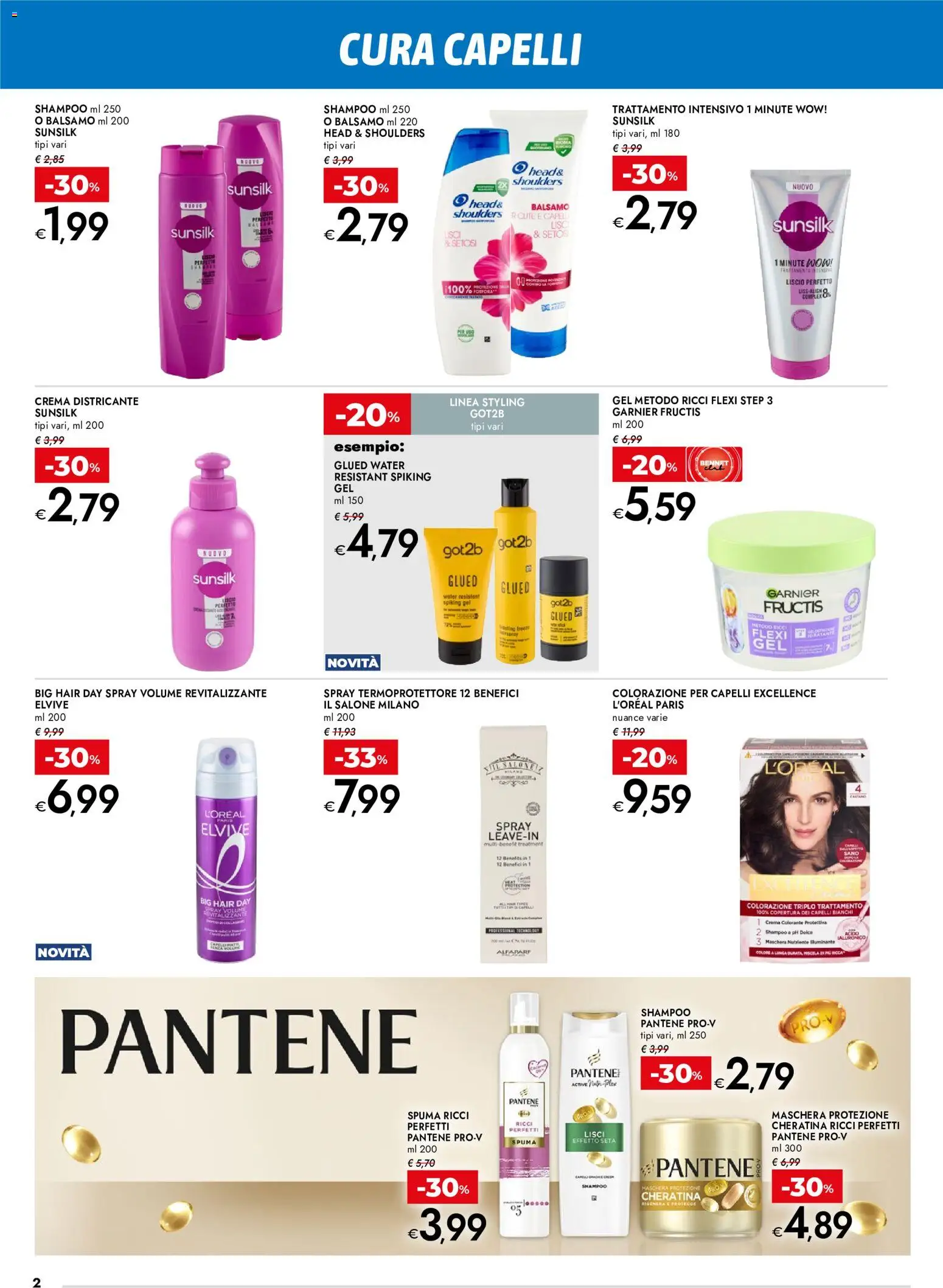 Volantino bennet del 11.06.2026 | Pagina: 2 | Prodotti: Shampoo, Balsamo, Crema, Maschera