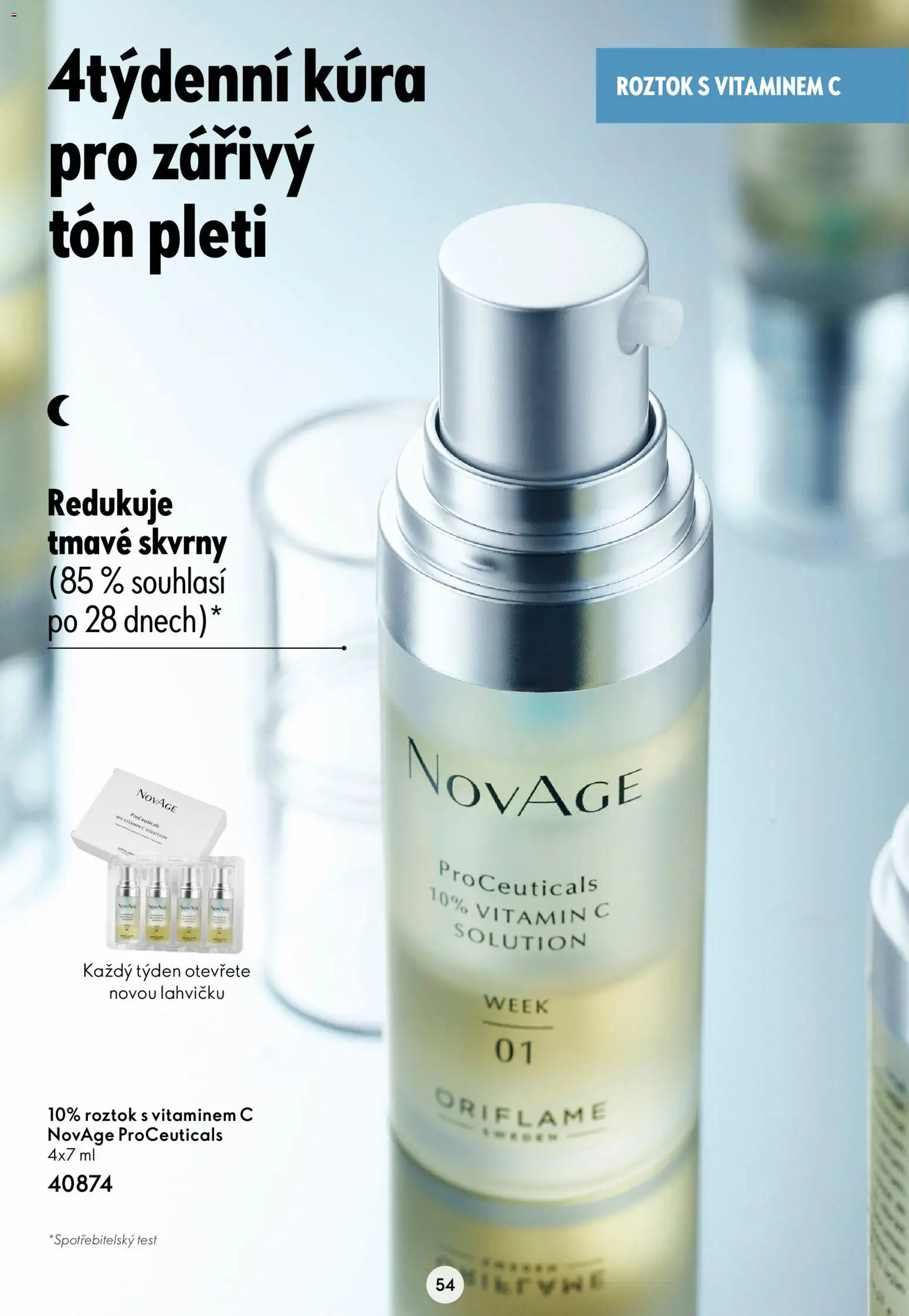 Oriflame katalog Novage+ od 21.07.2026 | Strana: 54 | Produkty: Vitamin c, Test