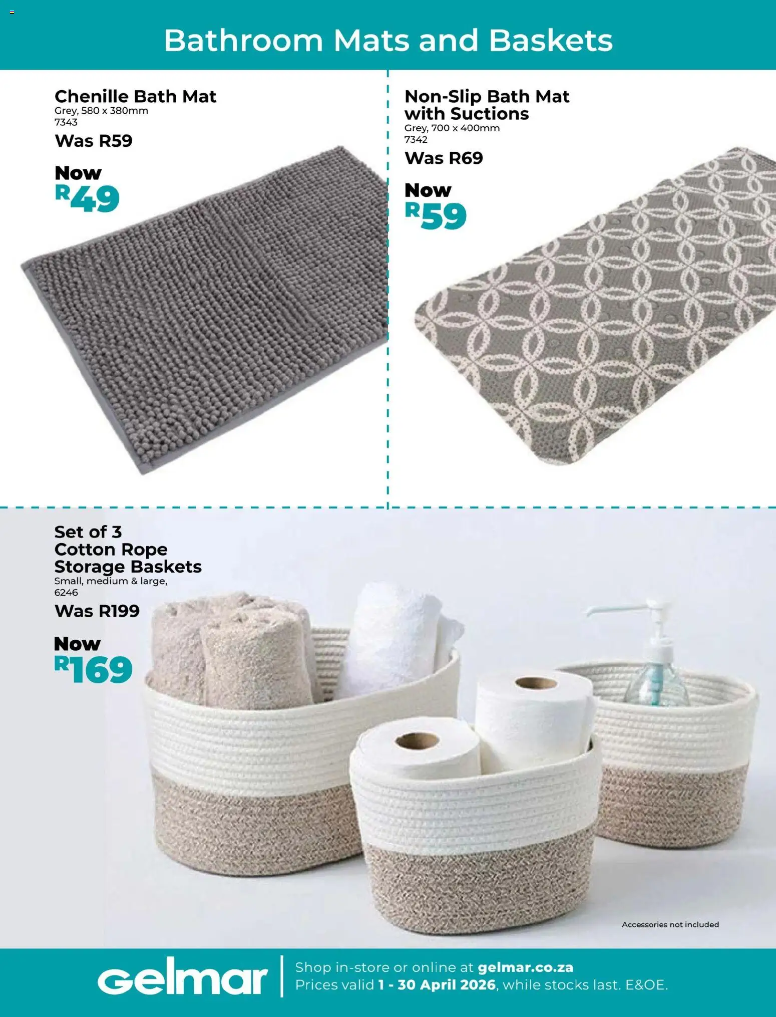 New Gelmar catalogue – valid from 01.06.2026 | Page: 9 | Products: Bath