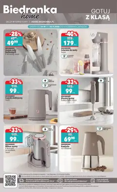 Pogląd oferty "Biedronka gazetka - Hity i inspiracje" - ważna od 24.10.2026 | Strona: 42 | Produkty: Blender ręczny, Czajnik, Mikser, Kawiarka