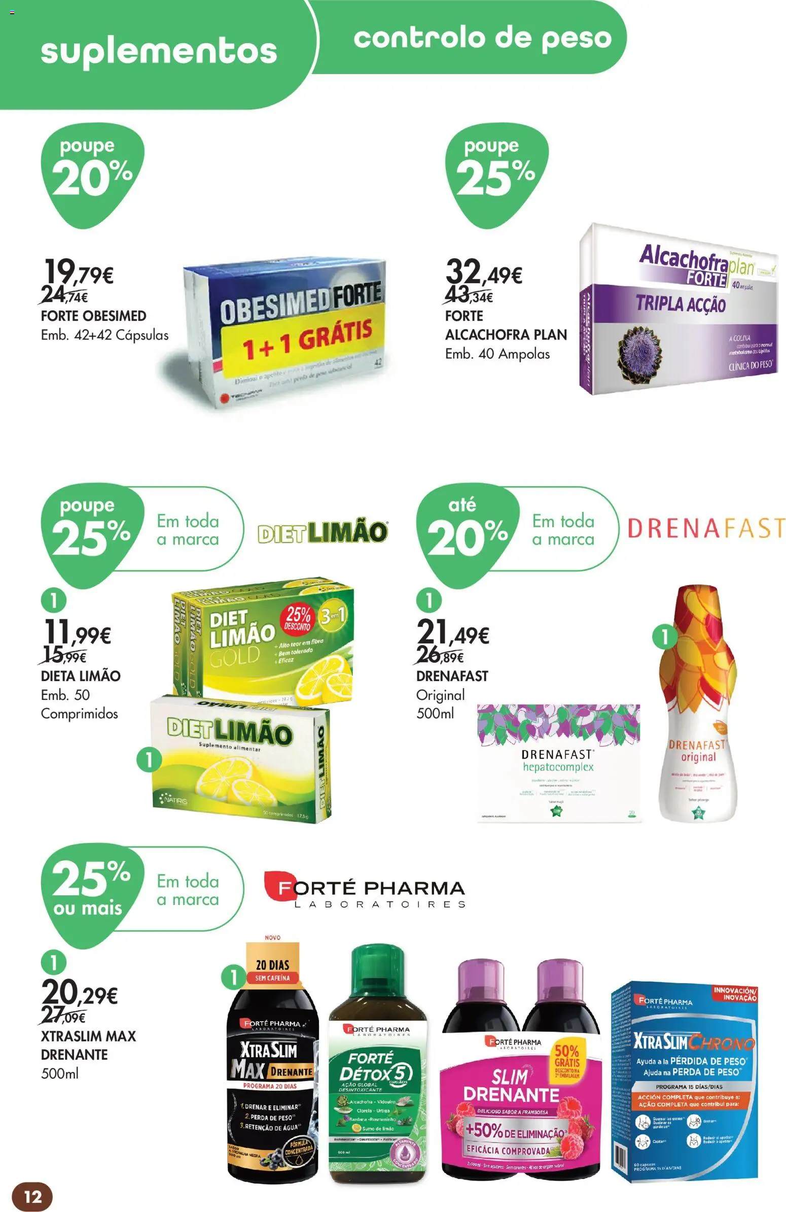 Pingo Doce folheto Bem Estar Outono Lojas │ válido de 20/10/2026 | Página: 12 | Produtos: Agua, Drenante, Cápsulas, Sumo