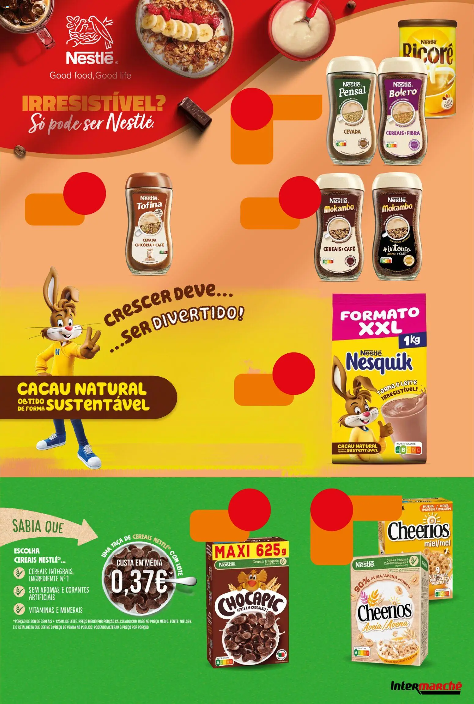 Intermarché Folheto Contact │ válido de 28.05.2026 | Página: 19 | Produtos: Leite, Nestlé, Café, Cereais