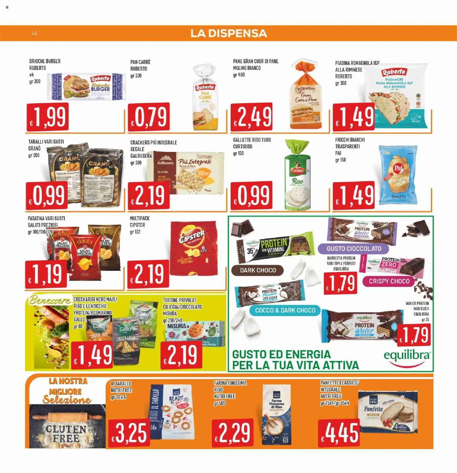 Volantino SISA del 03/09/2026 | Pagina: 14 | Prodotti: Brioche, Gallette, Piadina, Cocco