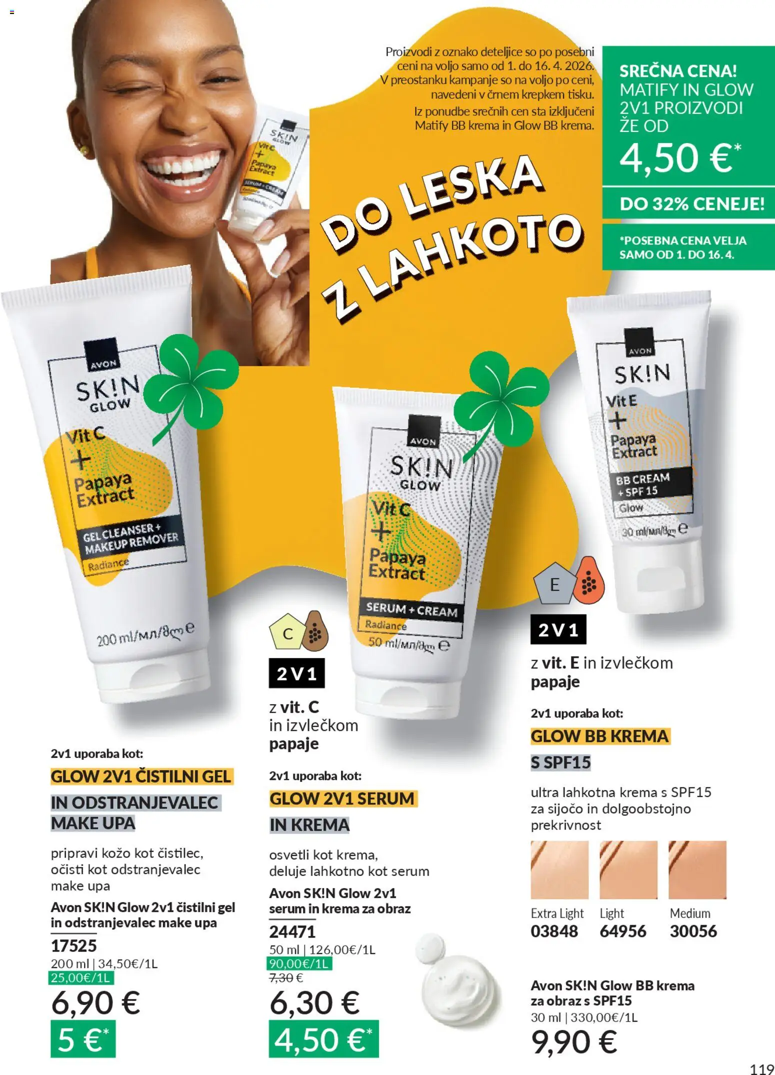Novi Avon katalog ponudbe – veljaven od 31.03.2026 | Stran: 119 | Izdelki: Bb krema, Krema, Krema za obraz
