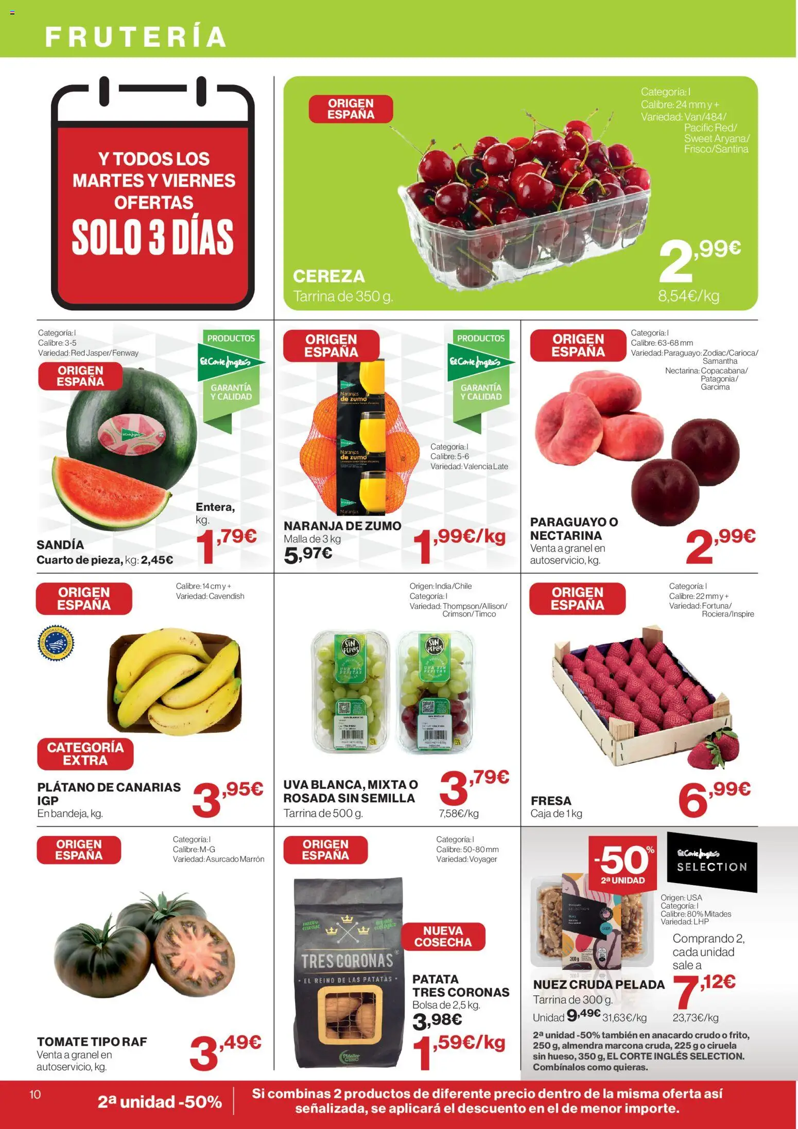 Hipercor catálogo │ válido desde el 21.05.2026 | Página: 10 | Productos: Naranjas, Bolsa, Sandía, Caja