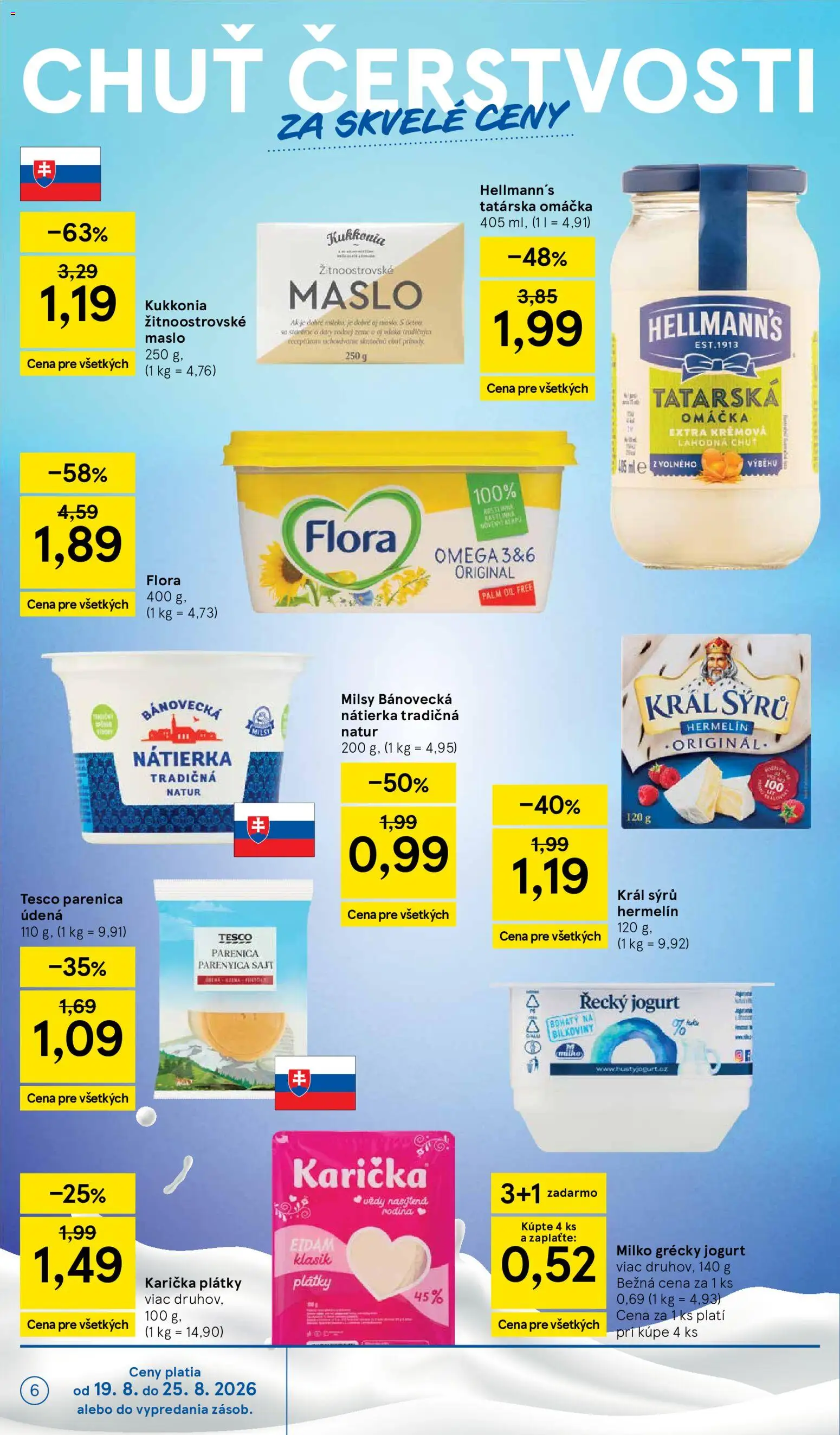 Nové Tesco akcie – leták je platný od 19.08.2026 | Strana: 6