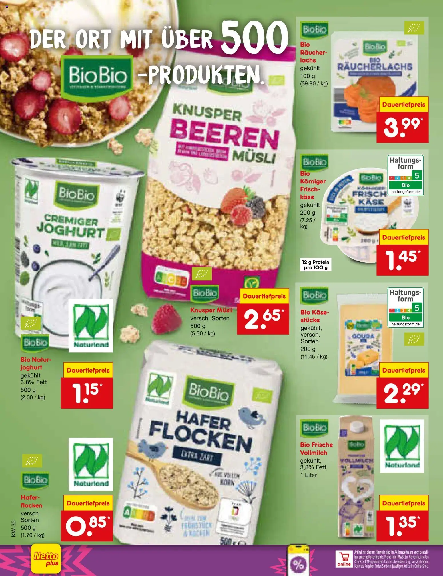 Netto Marken-Discount Prospekt – gültig ab 24.08.2026 | Seite: 24 | Produkte: Musli, Käse, Joghurt, Flocken
