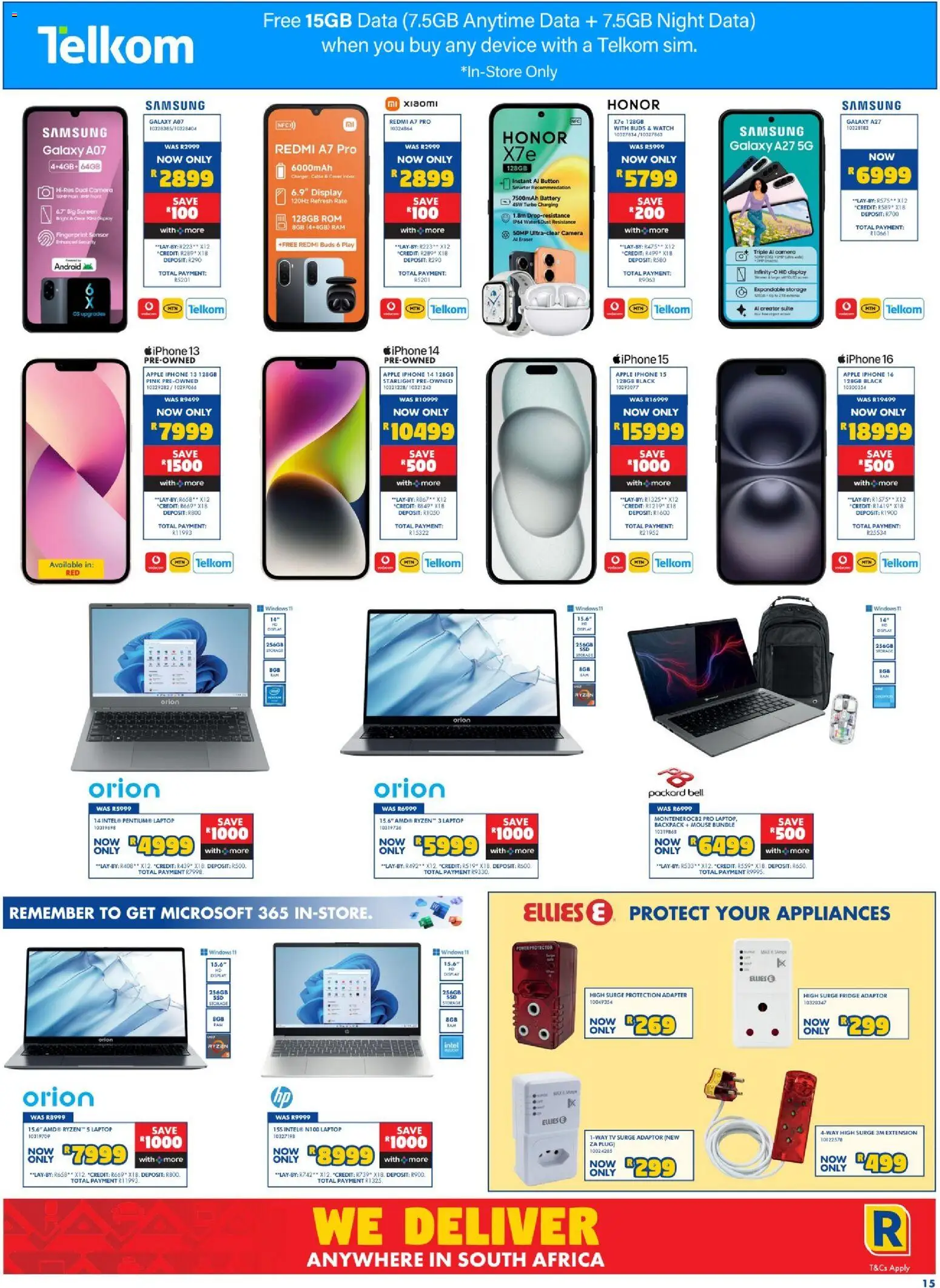 New Russells catalogue – valid from 17/09/2026 | Page: 15 | Products: Watch, Adapter, Laptop, Fridge
