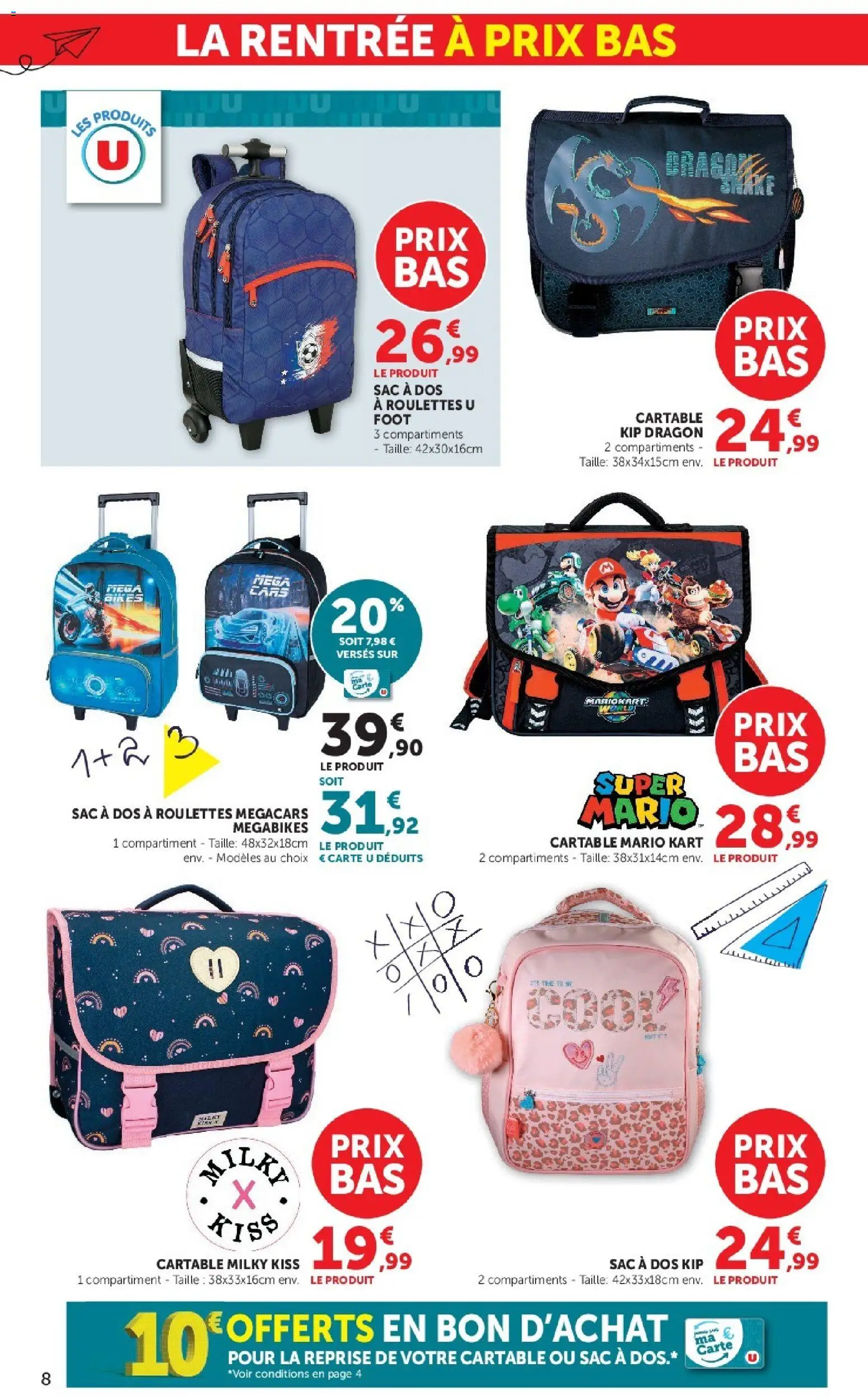 {H1} | Page: 8 | Produits: Sac, Cartable, Thé, Sac à dos