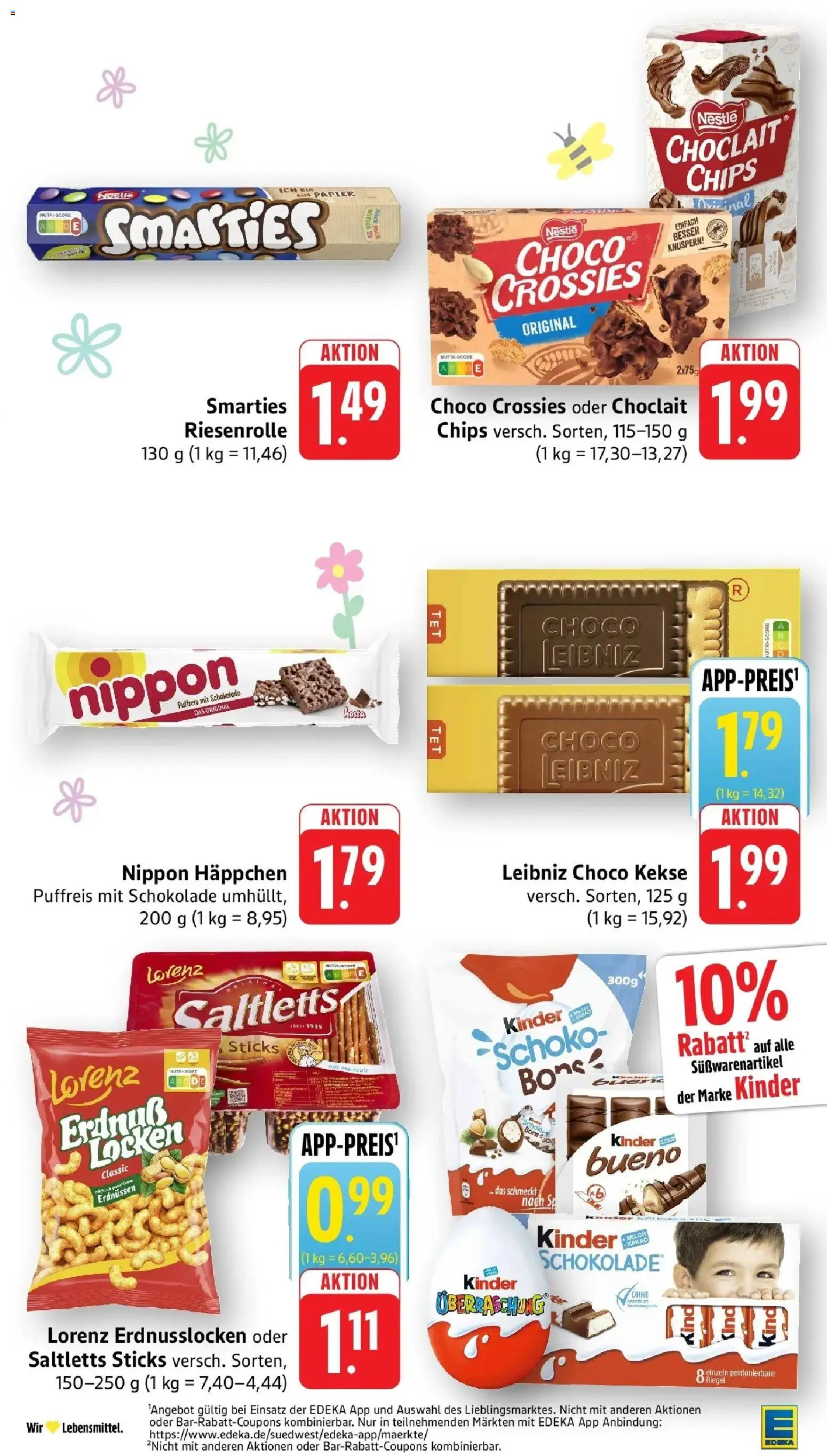 Edeka prospekt Bitburg	 – gültig ab 23.03.2026 | Seite: 27 | Produkte: Kinder schokolade, Kinder bueno, Chips, Kekse