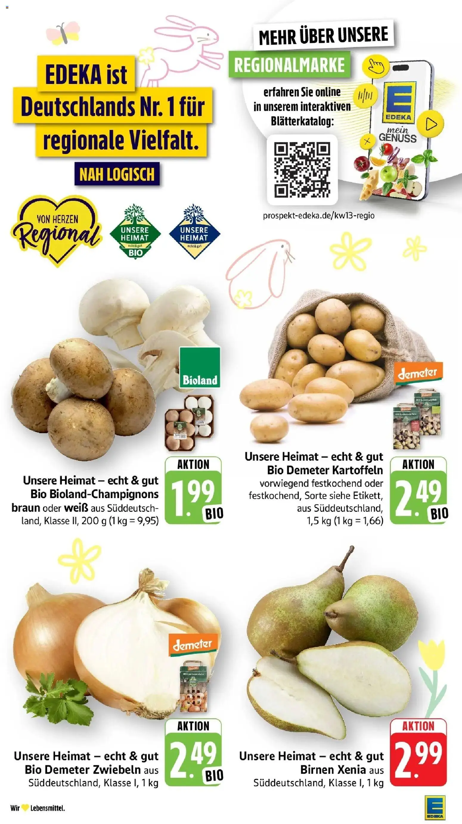Edeka prospekt Bitburg	 – gültig ab 23.03.2026 | Seite: 4 | Produkte: Kartoffeln, Zwiebeln