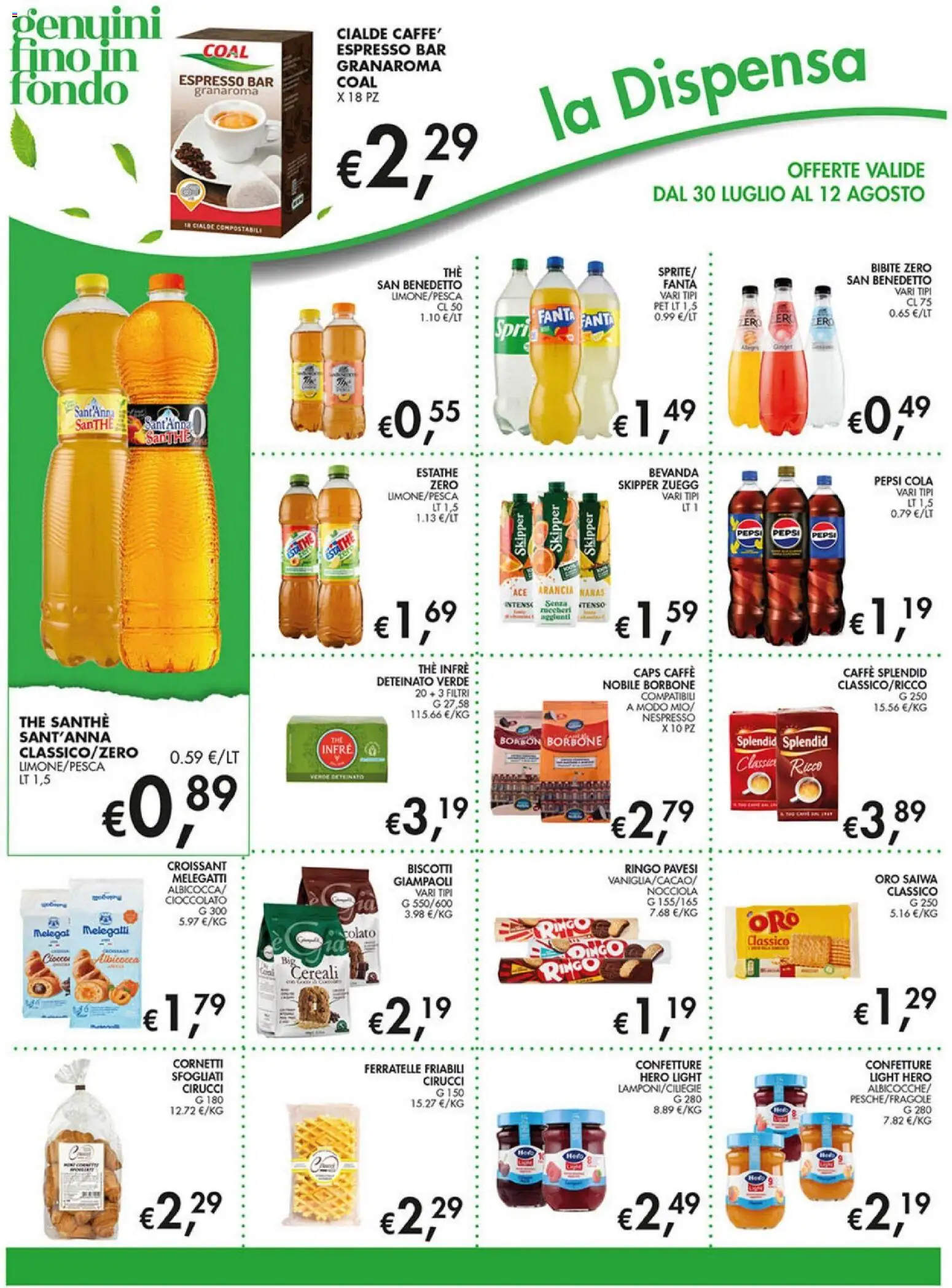 Volantino Coal del 30/07/2026 | Pagina: 10 | Prodotti: Cioccolato, Biscotti, The, Bibite