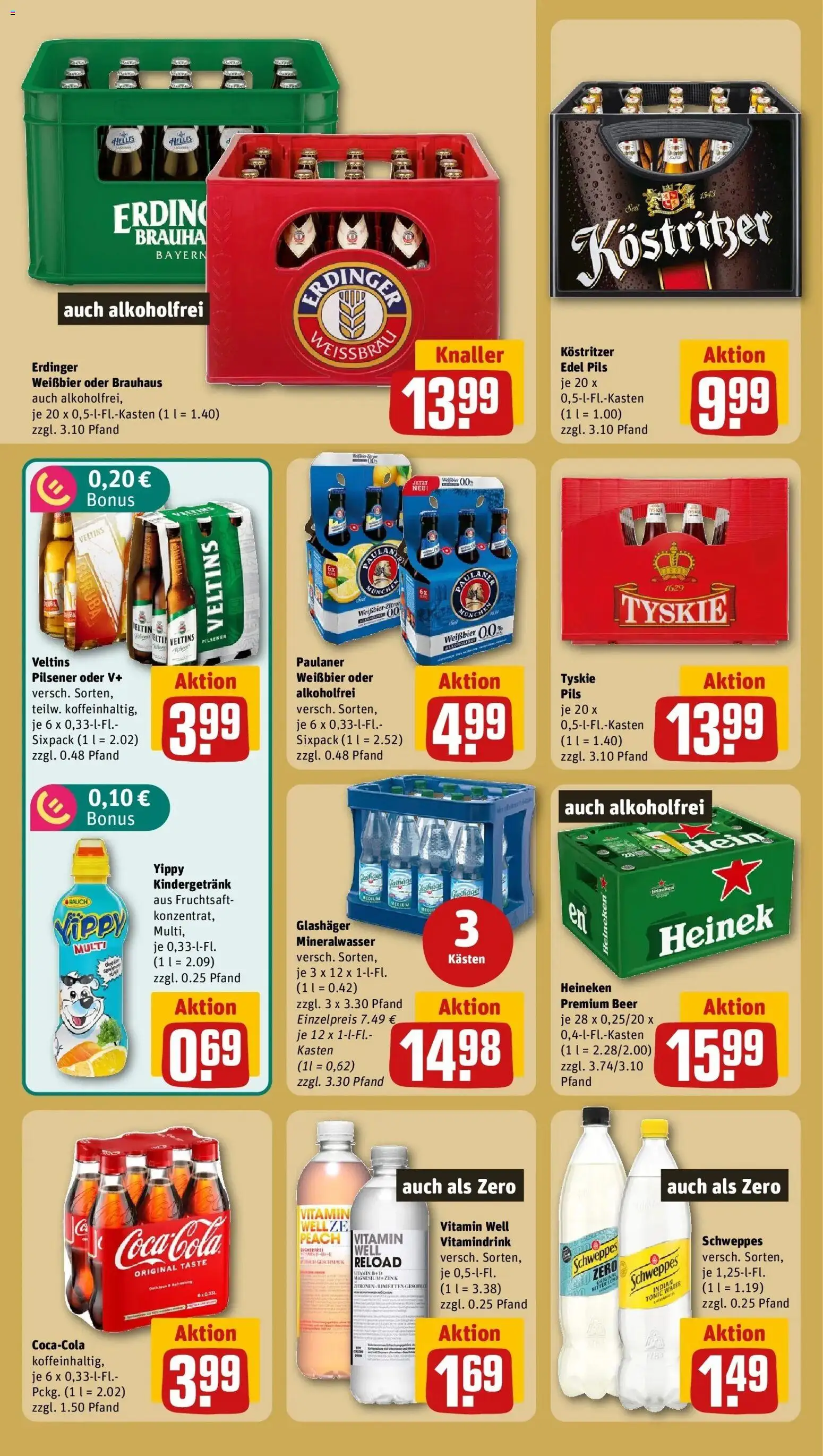 REWE Prospekt ab 17.08.2026 zum Blättern » Angebote | Seite: 17 | Produkte: Kostritzer, Weißbier, Heineken, Paulaner