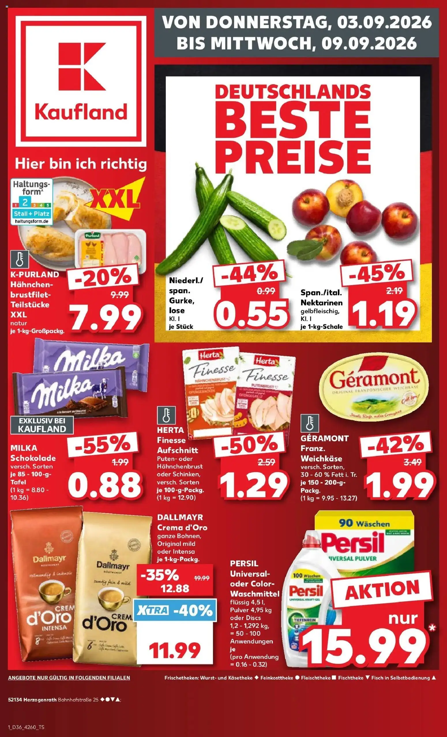 Prospekt Kaufland ab 31.08.2026 » Angebote Online zum Blättern | Seite: 10 | Produkte: Geramont, Milka, Dallmayr, Wurst
