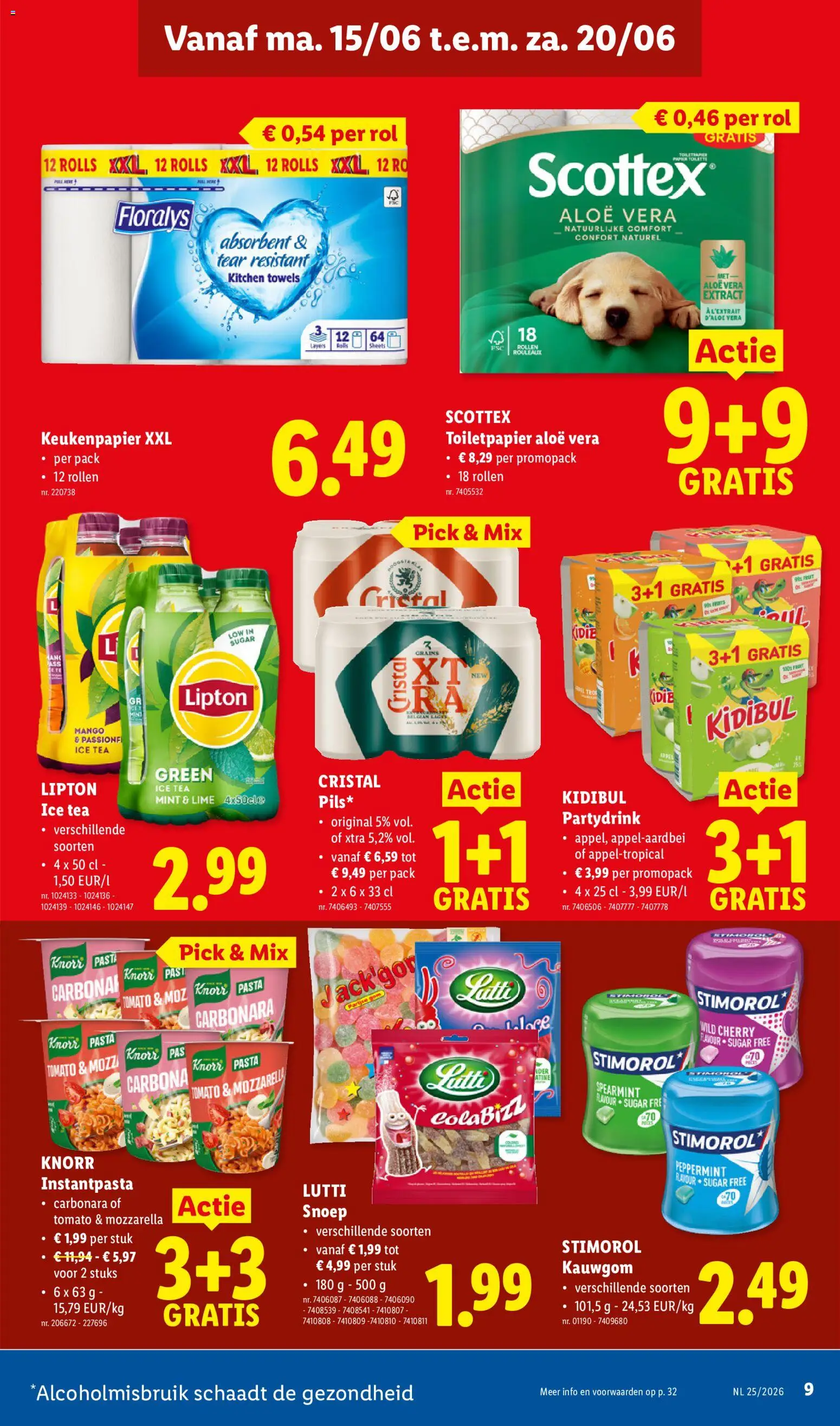 {H1} | Pagina: 9 | Producten: Mozzarella, Toiletpapier, Mango, Keukenpapier